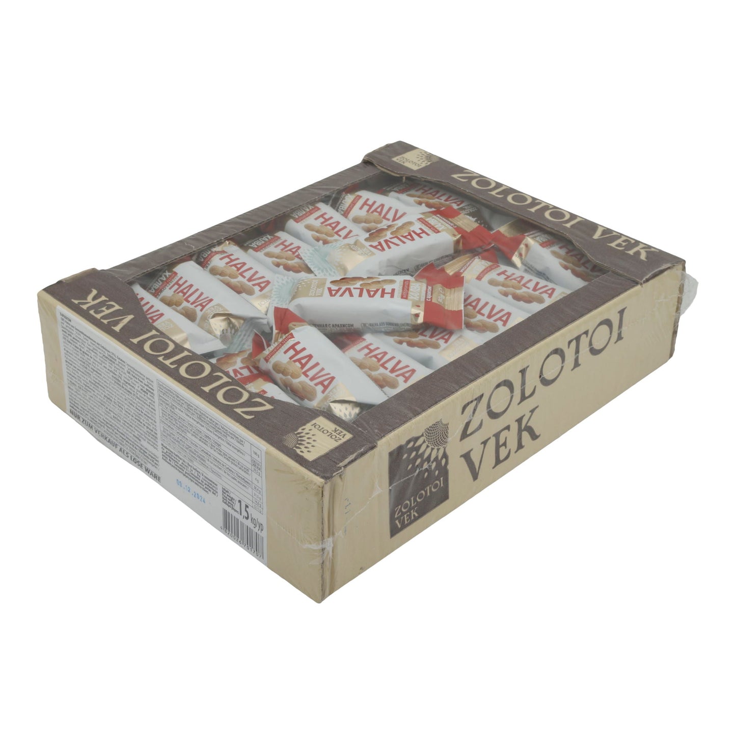 Halva Zolotoi Vek mit Erdnüssen | Süßspeise | Klassisch, orientalisch | 5kg ZOLOTOI VEK