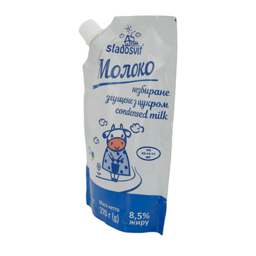 Sweetened Condensed Milk Sladosvit | Condensed Milk | Ideal for Desserts and Coffee | 270 g