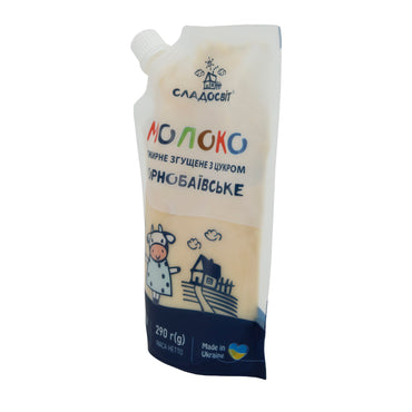 Kondensmilch Sladosvit | Gezuckert | Cremige Milchzubereitung aus der Ukraine | 290 g