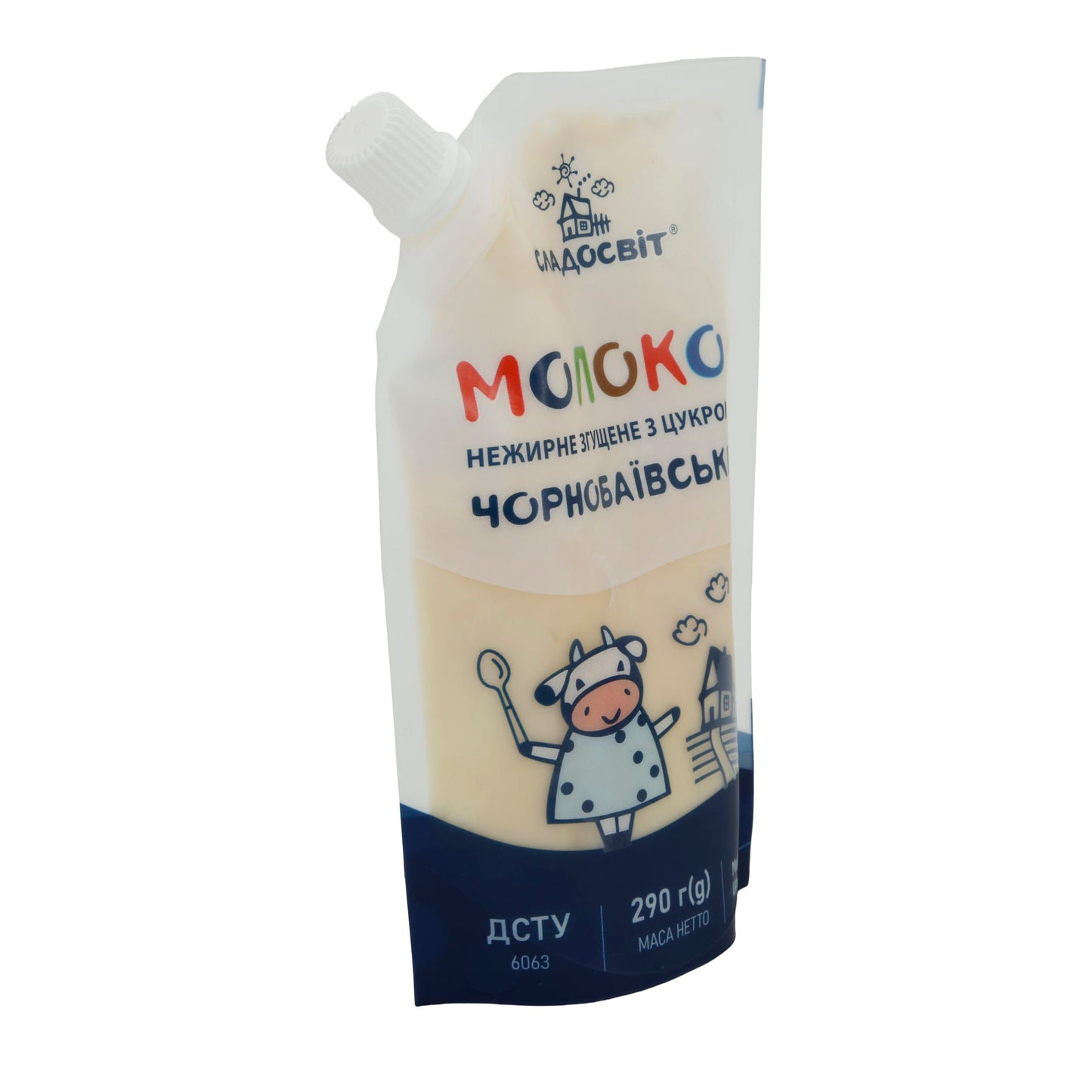 Kondensmilch Sladosvit | Gezuckert | Cremige Milchzubereitung aus der Ukraine | 290 g MONOKO