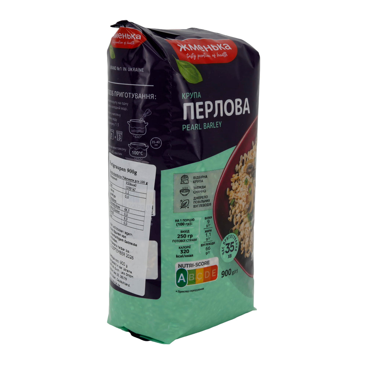 Perlgrütze Zhmenka | Traditioneller Perlgraupen-Genuss | Aus besten Zutaten | 900 g KRUPA