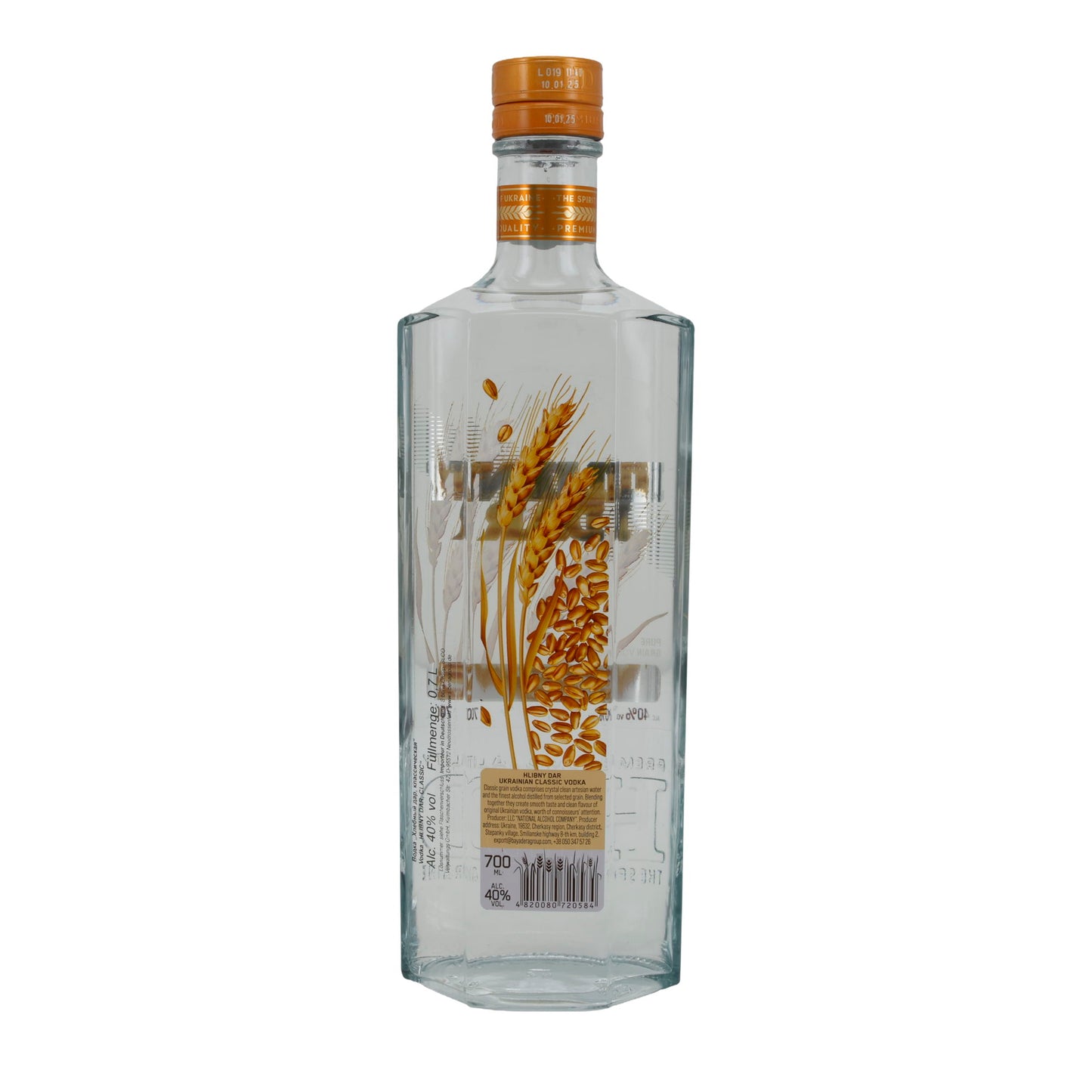 Hlibny Dar | Ukrainischer Wodka | Classic | 40 % vol | 700 ml
