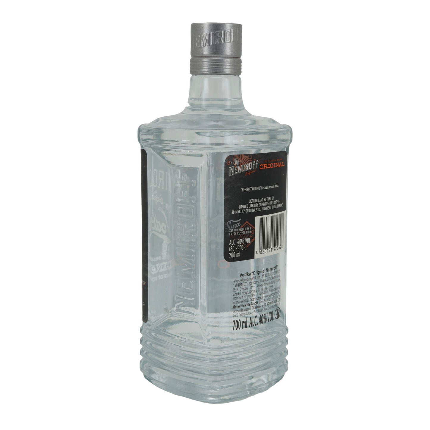 Nemiroff Vodka Original | Alkol | Ukraynalı Premium Votka | 0,7 l Şişe