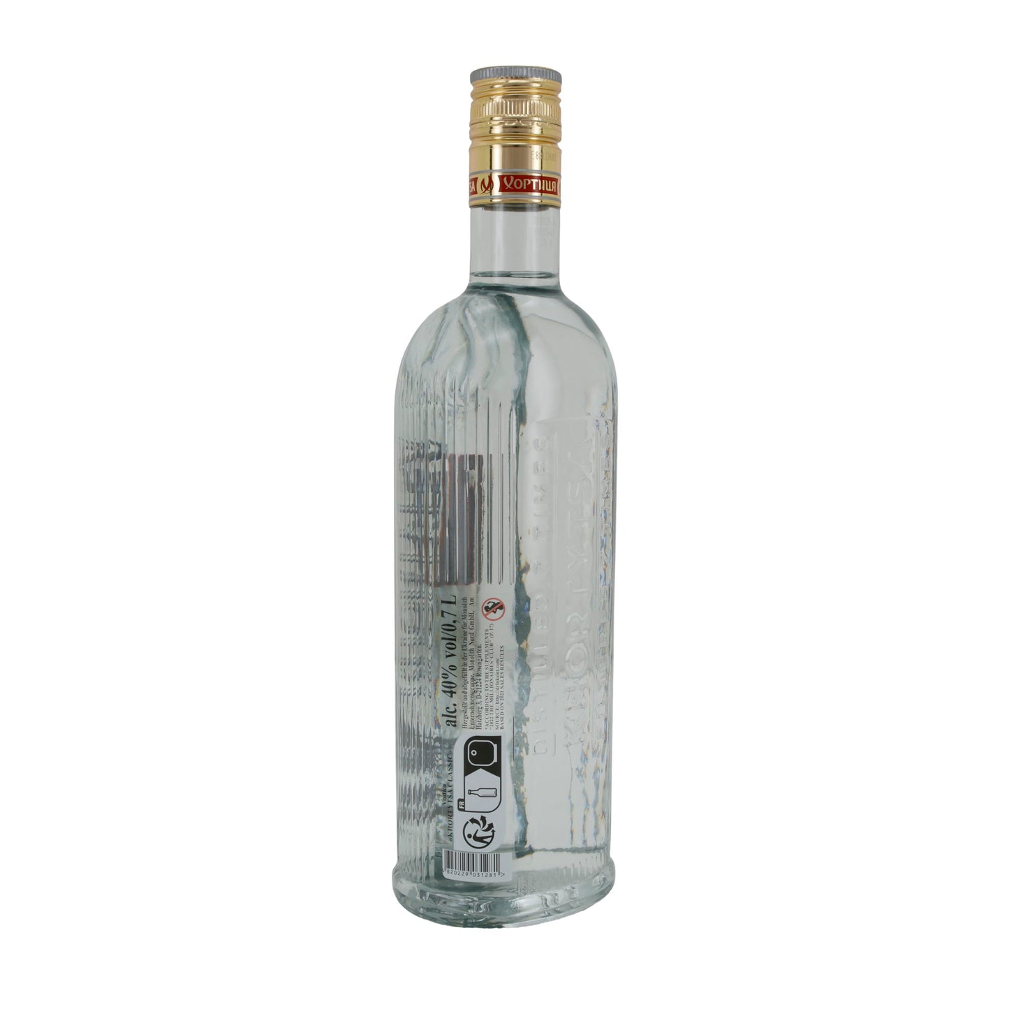 Khortytsa Vodka Classic | Alcohol | Oekraïense premium wodka | 0,7 l fles