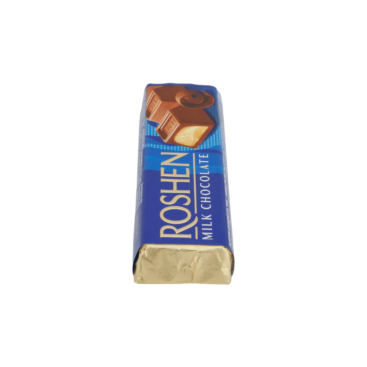 Melkchocoladereep Roshen | Met Crème Brûlée-vulling | Zachte chocolade met romige kern | 43 g reep