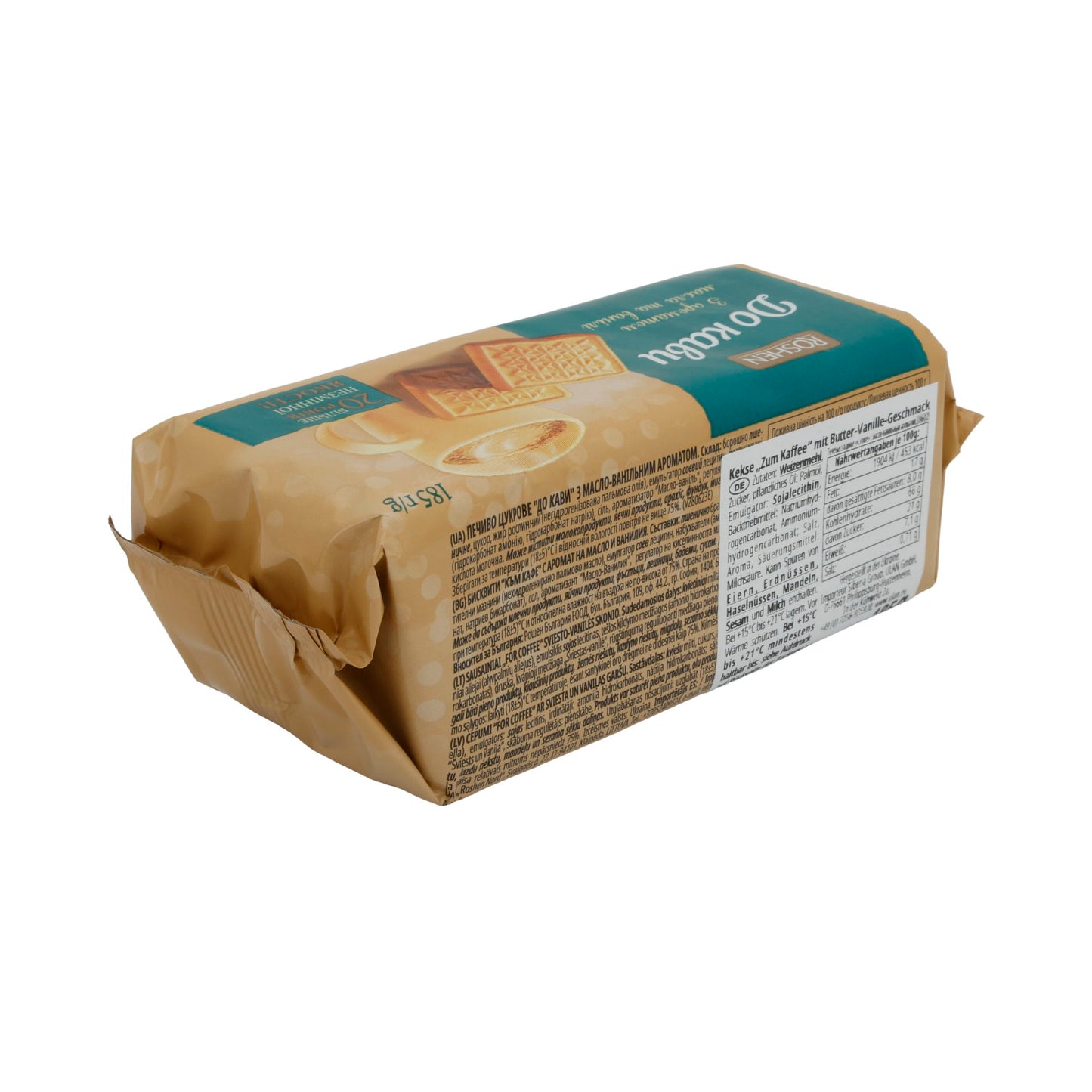 Biscotti Roshen "Do Kavy" | Pasticceria | con gusto burro-vaniglia | confezione da 185 g