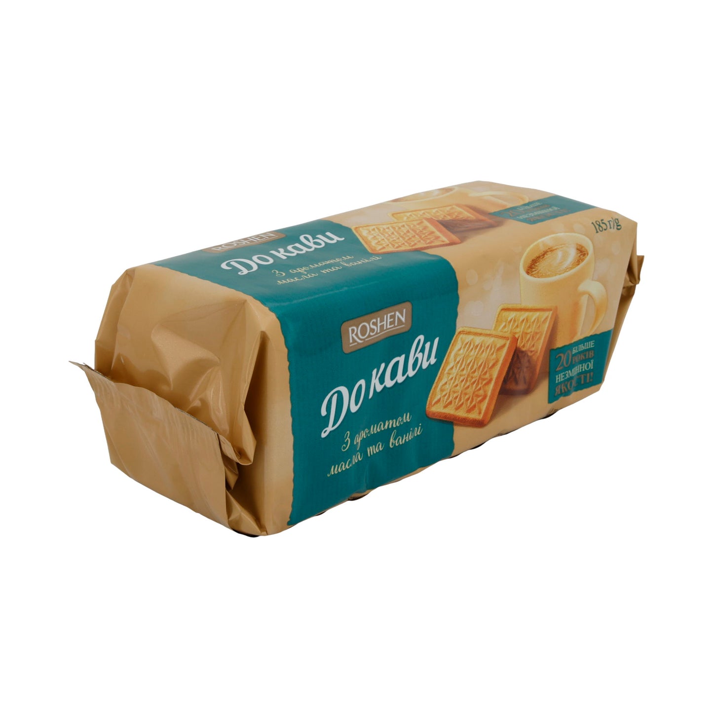 Biscotti Roshen "Do Kavy" | Pasticceria | con gusto burro-vaniglia | confezione da 185 g