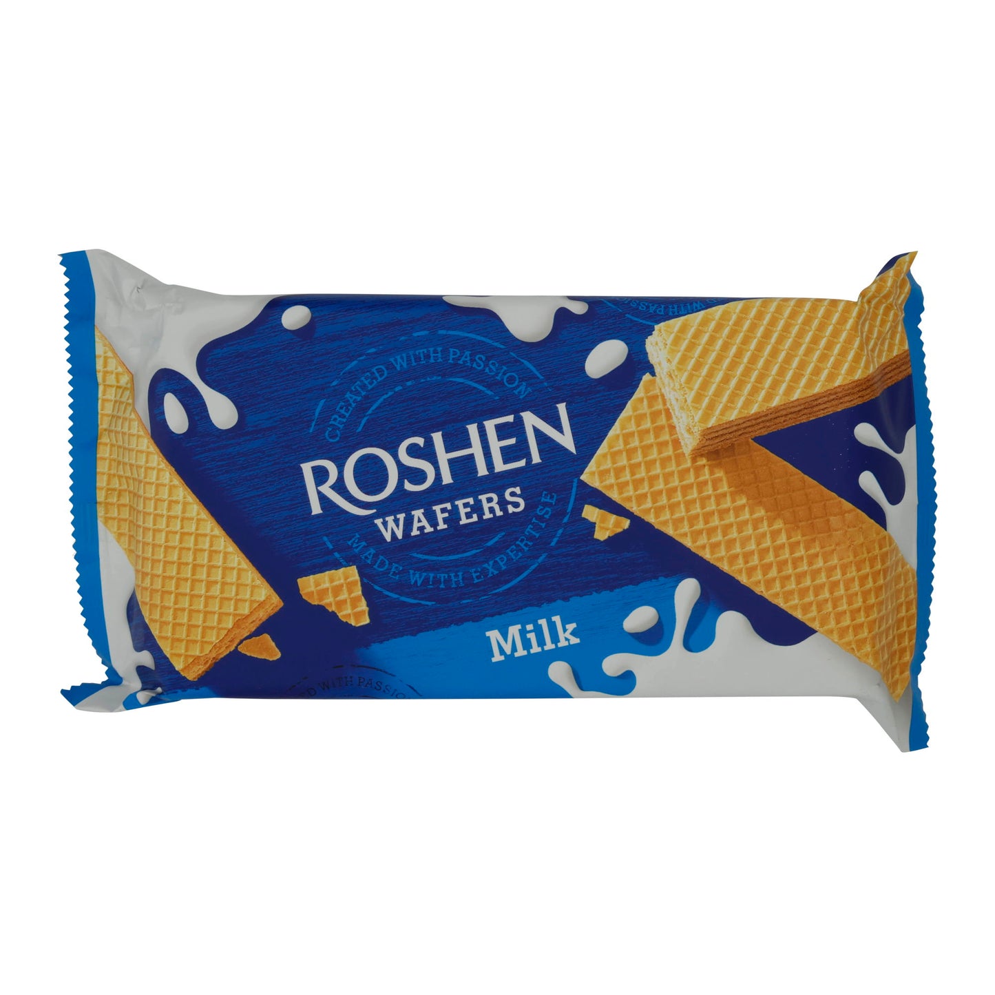 Waffle al latte Roshen | Biscotti | Con ripieno cremoso al latte | Confezione da 216 g
