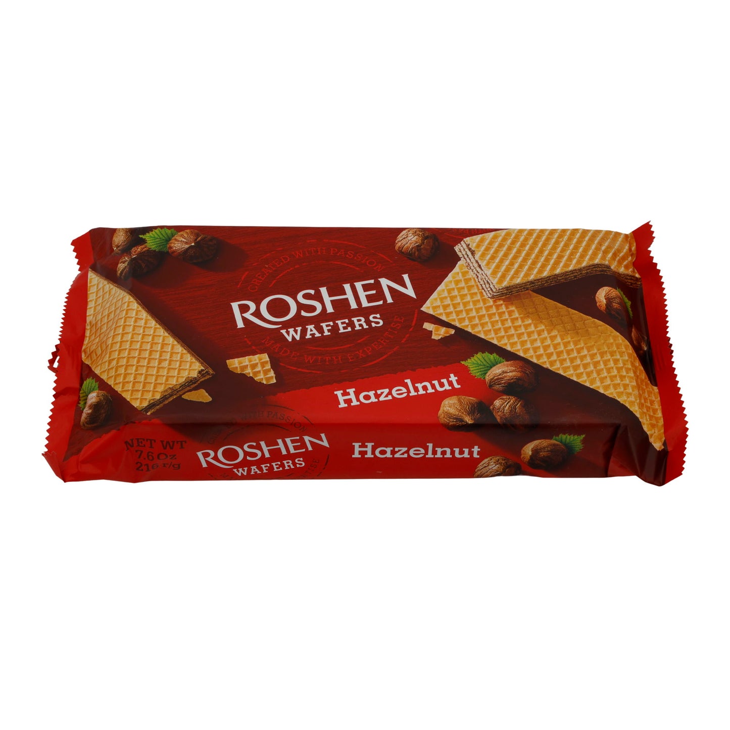 Waffeln Roshen | Gebäck | Mit Haselnussfüllung | 216 g Packung