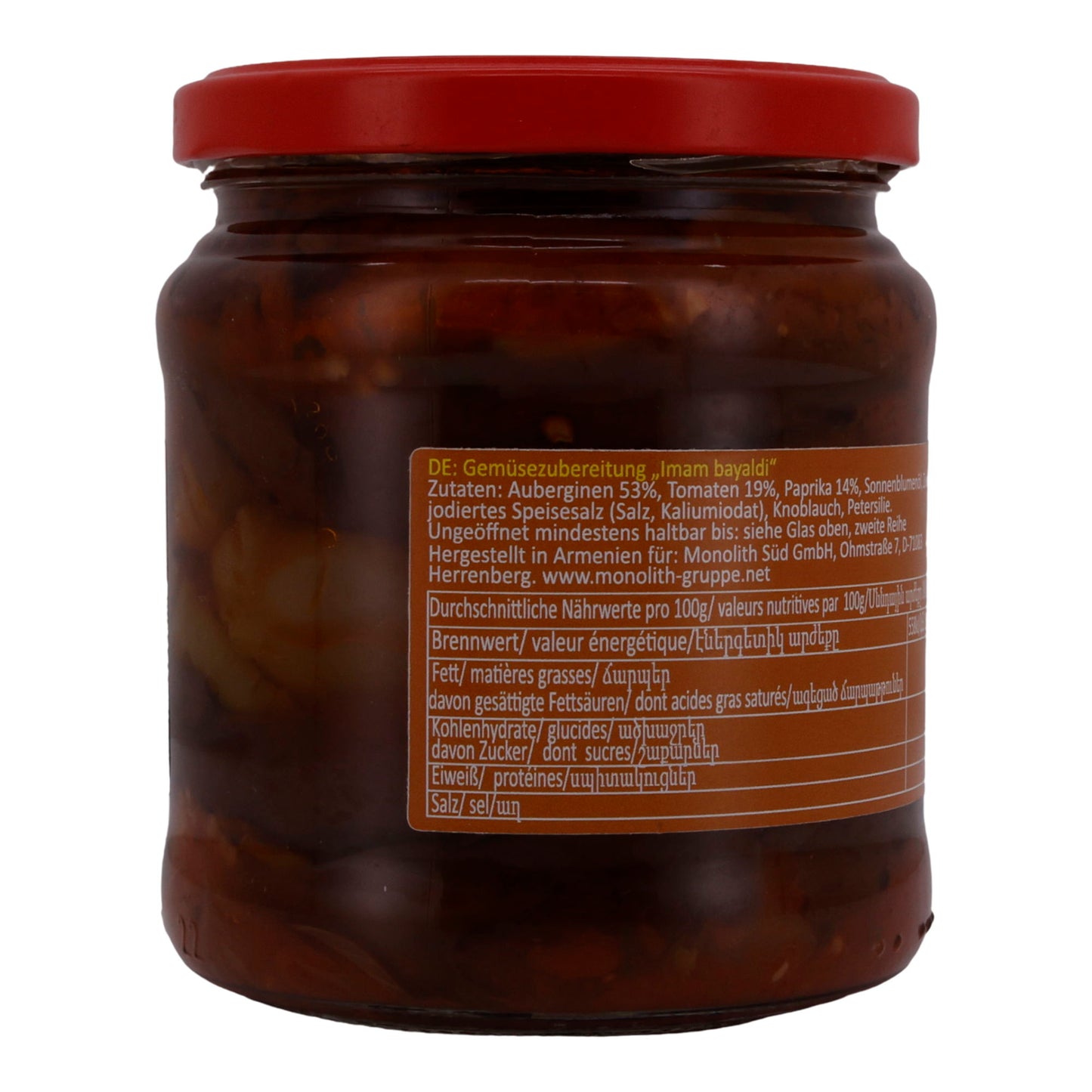 Preparazione di verdure Armenium | Verdure | Imam Bayaldi | 450g