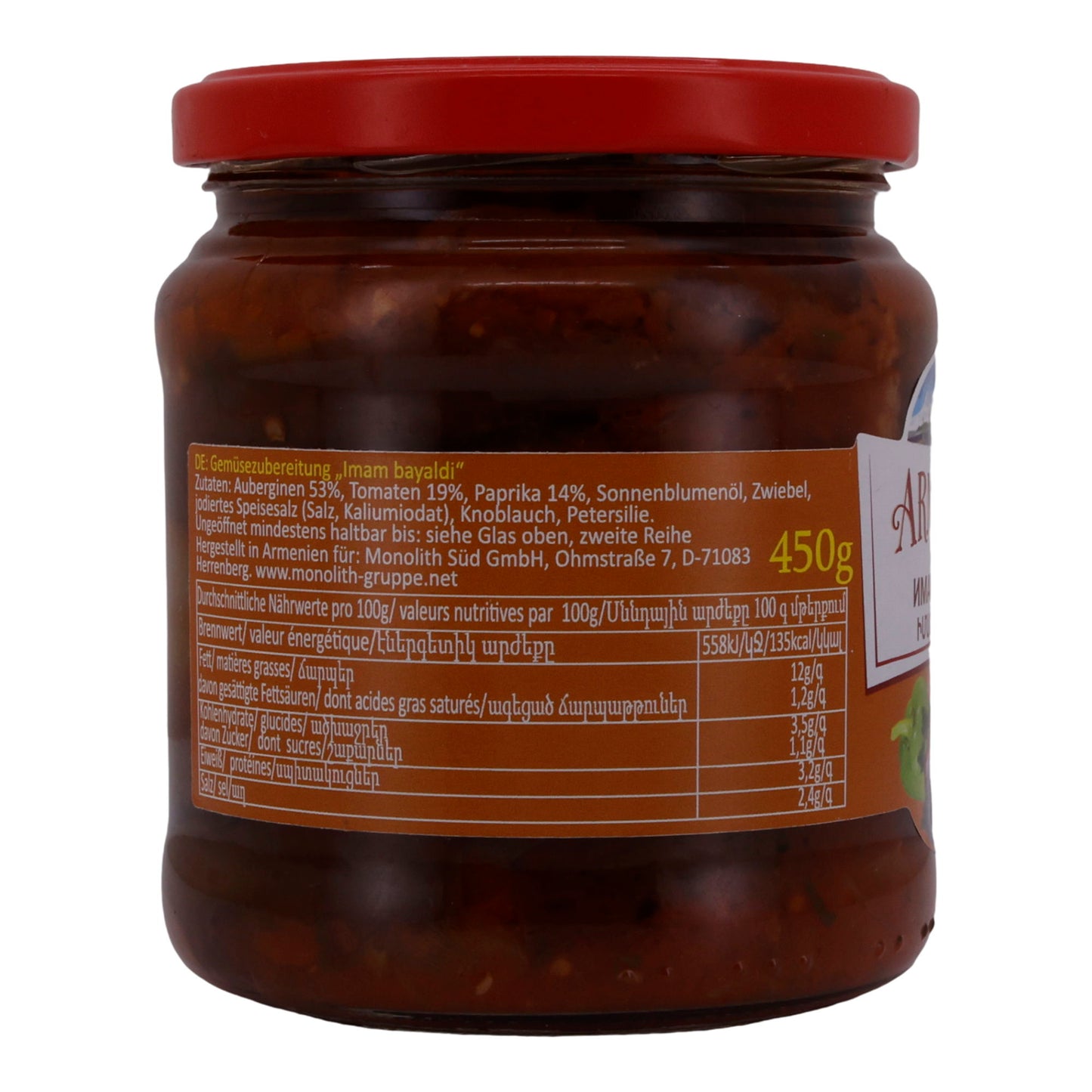 Preparazione di verdure Armenium | Verdure | Imam Bayaldi | 450g