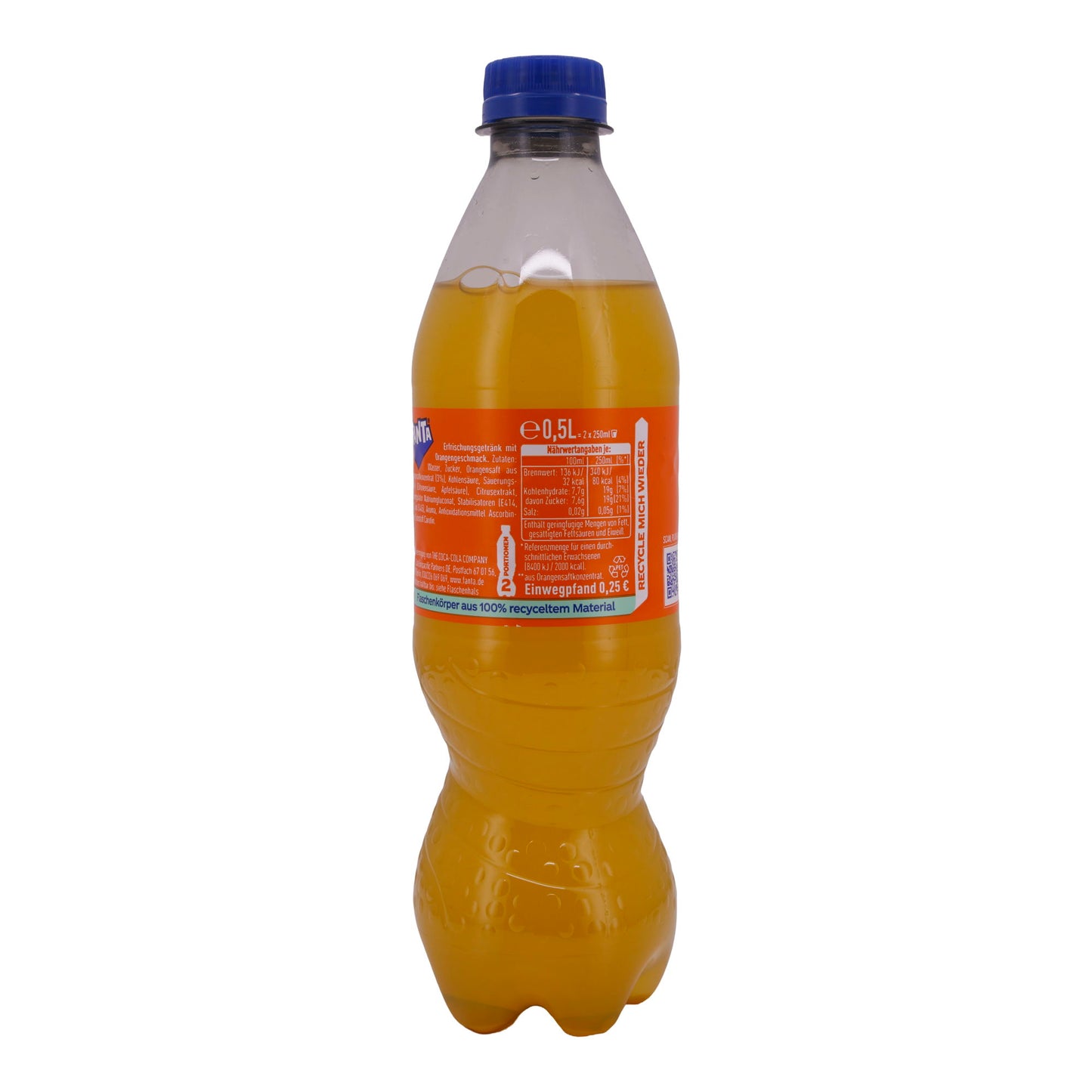 Erfrischungsgetränk Fanta | Orange | Spritzig | 0,5 L