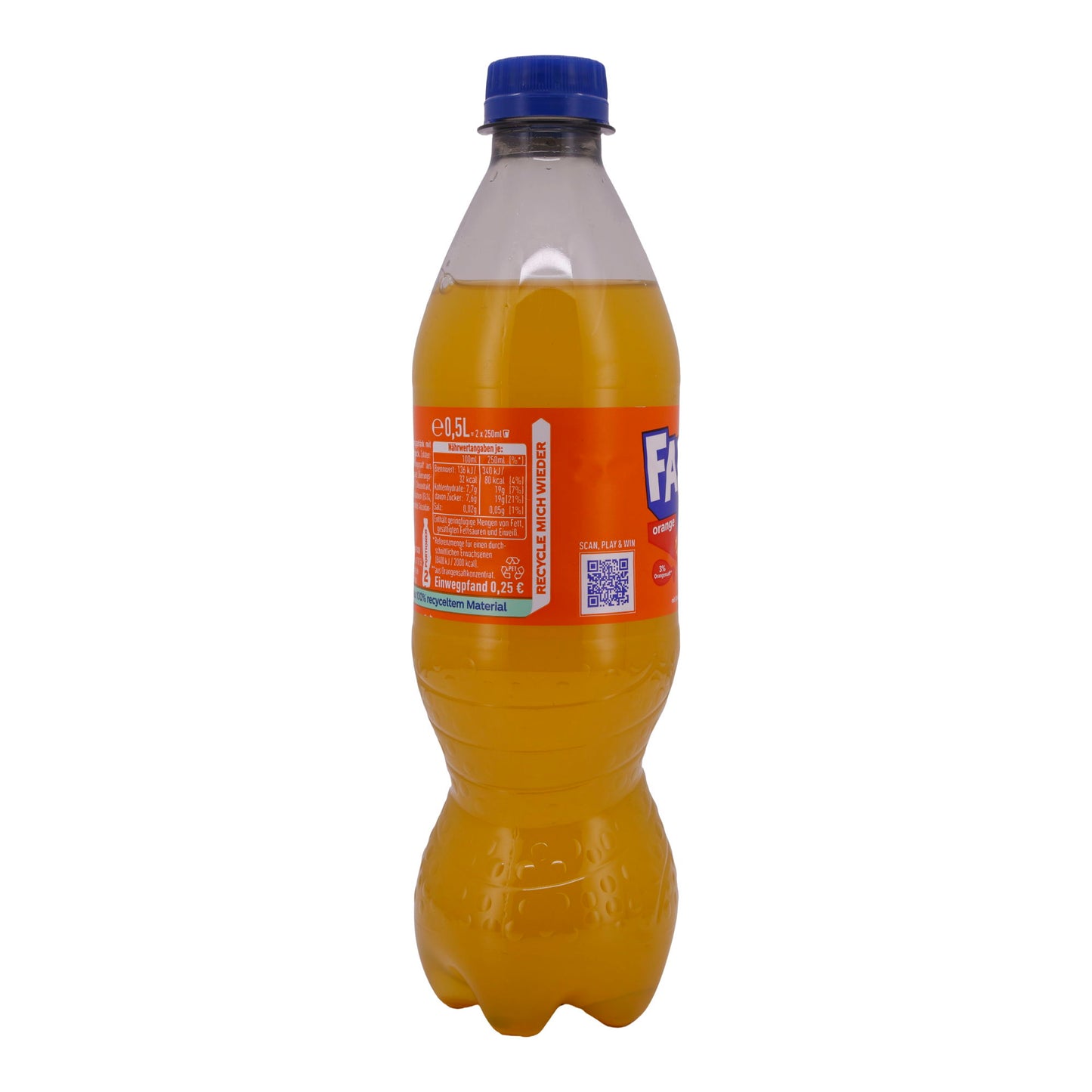 Erfrischungsgetränk Fanta | Orange | Spritzig | 0,5 L