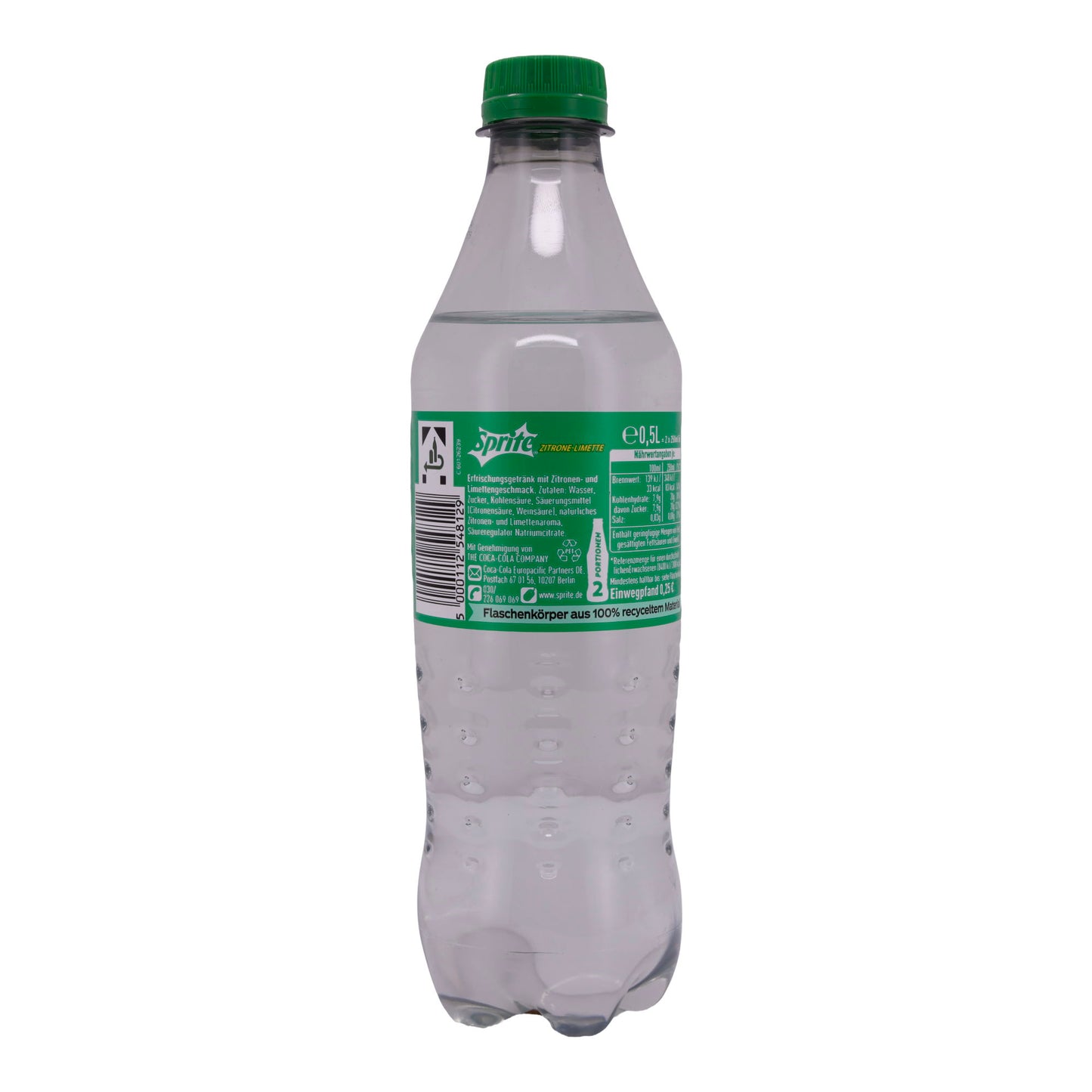 Limonade Sprite | Citroen-Limoen | Verfrissend, natuurlijk | 0,5 L