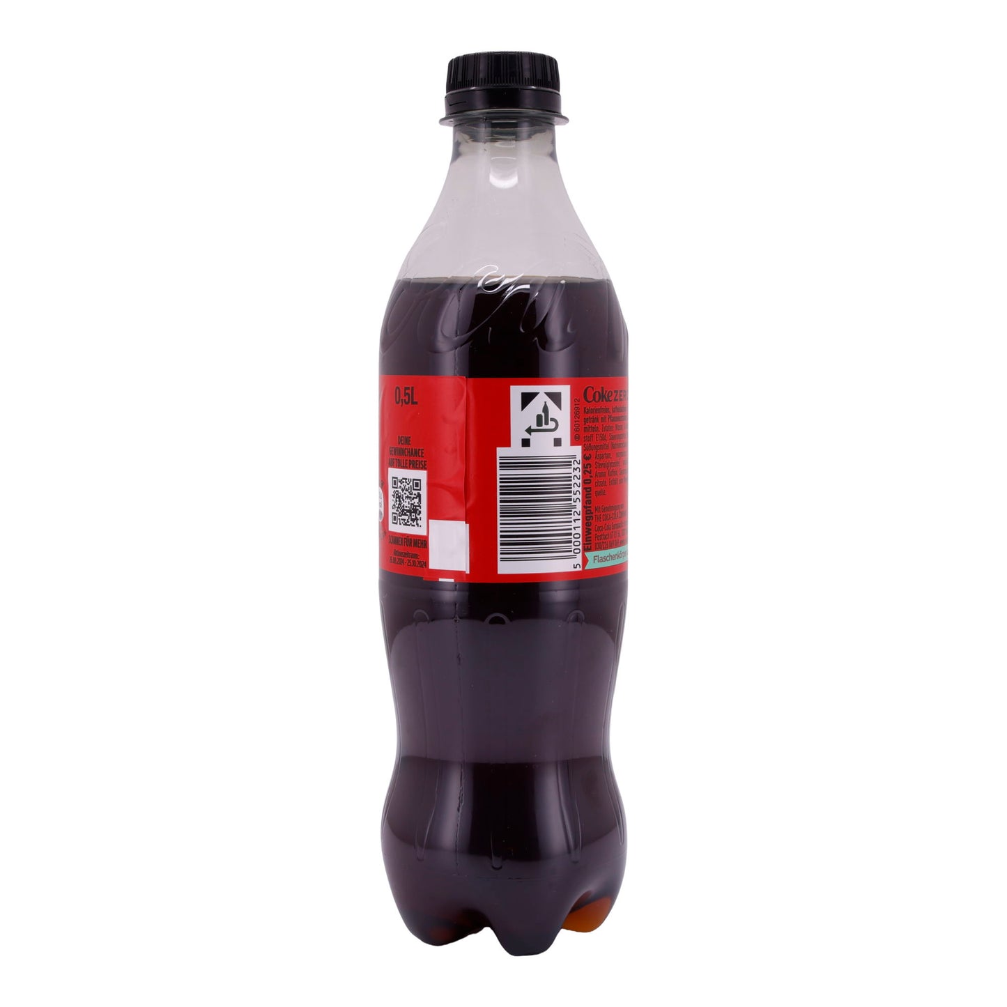 Erfrischungsgetränk Coca-Cola | Zero Sugar | Klassisch, zuckerfrei | 0,5 L