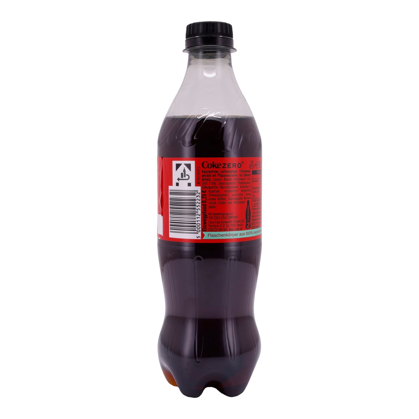 Frisdrank Coca-Cola | Zero Sugar | Klassiek, suikervrij | 0,5 L
