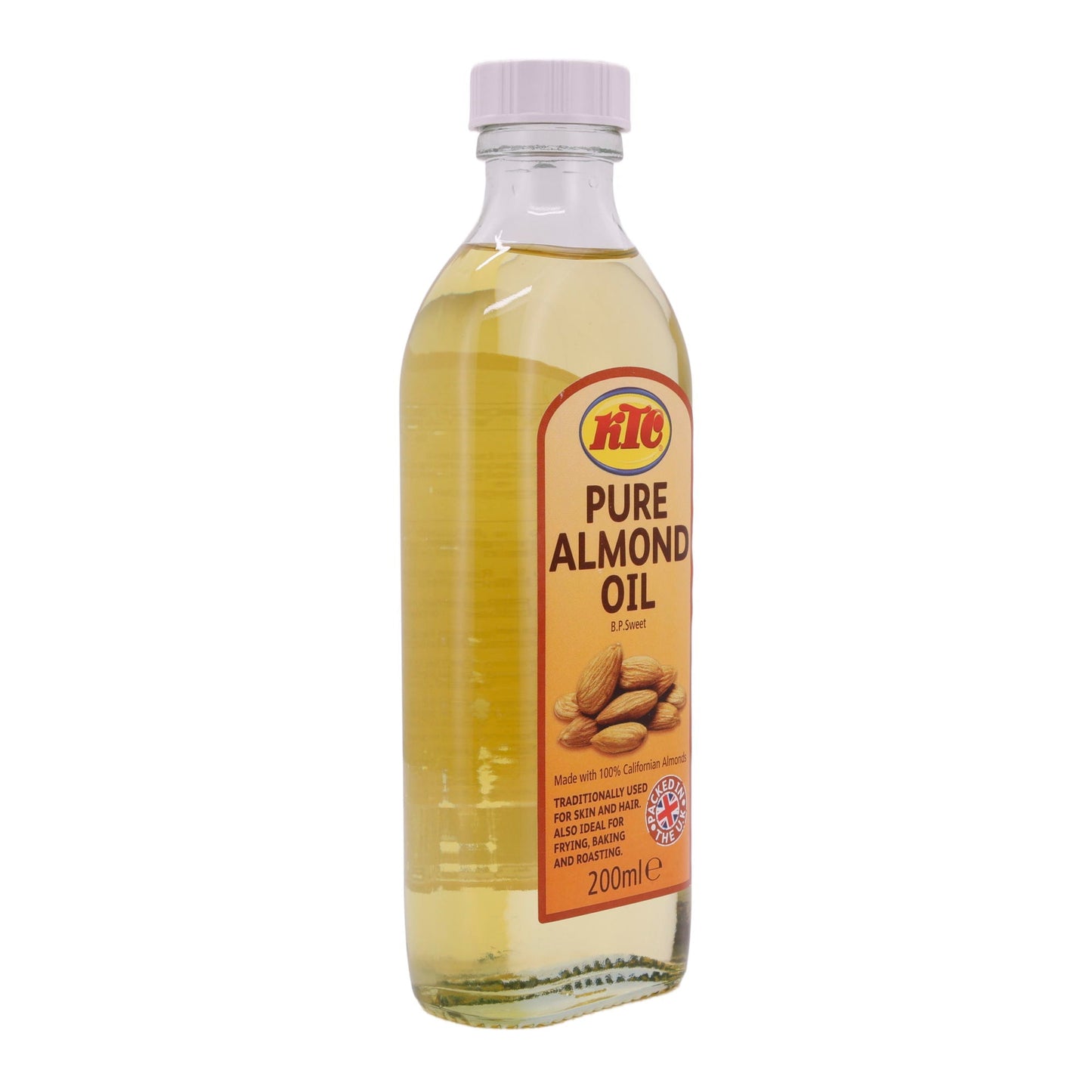 Öl KTC | Pure Almond Oil | Vielseitiges Öl für Küche und Pflege | 200 ml KTC