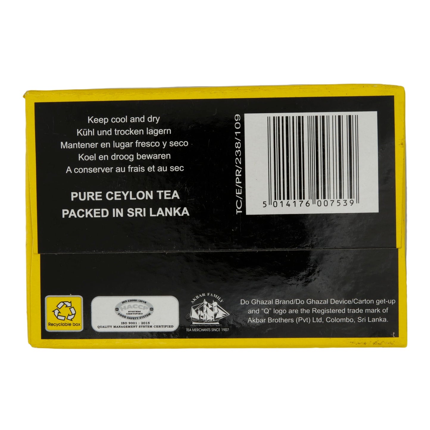 Tee Do Ghazal | Earl Grey | Aromatischer Schwarztee | 500 g DO GHAZAL