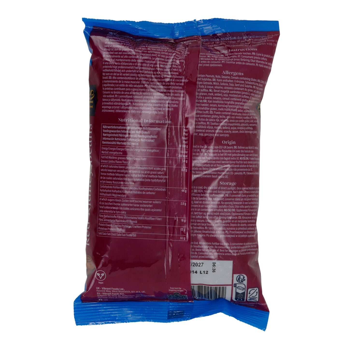 Red Kidney Beans TRS | Rote Kidneybohnen | Für Currys, Eintöpfe und mehr | 500 g TRS