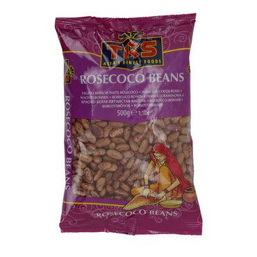 Bohnen TRS Rosecoco Beans | Wachtelbohnen (getrocknet) | Hülsenfrüchte | 500 g Packung TRS
