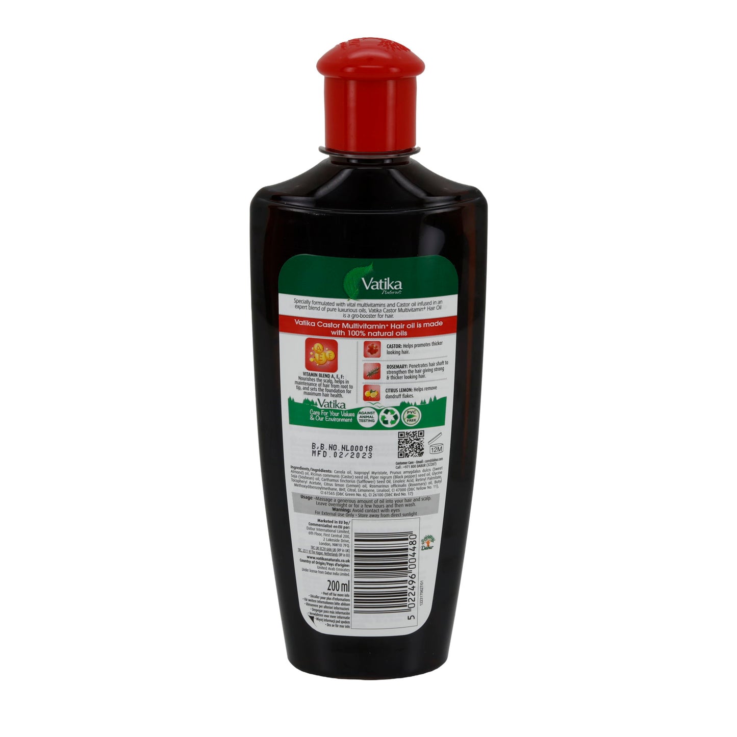 Haaröl Vatika Castor Multivitamin Hair Oil | Haaröl | 200 ml