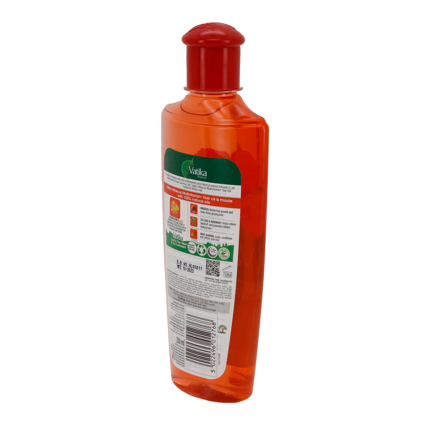 Haarverzorgingsolie Vatika Hibiscus | Multivitamine Haarolie | Intensieve Hydratatie | 200 ml