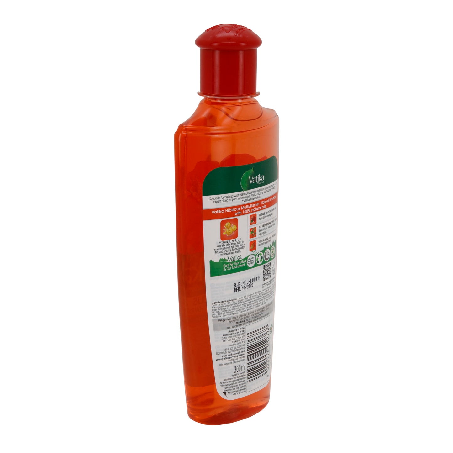 Haarverzorgingsolie Vatika Hibiscus | Multivitamine Haarolie | Intensieve Hydratatie | 200 ml