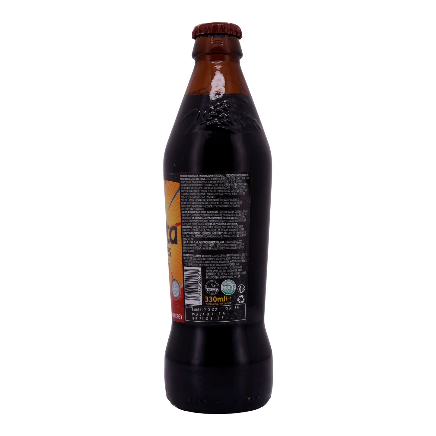 Bevanda a malto Malta Guinness | Analcolica | Energia e vitalità | 330 ml