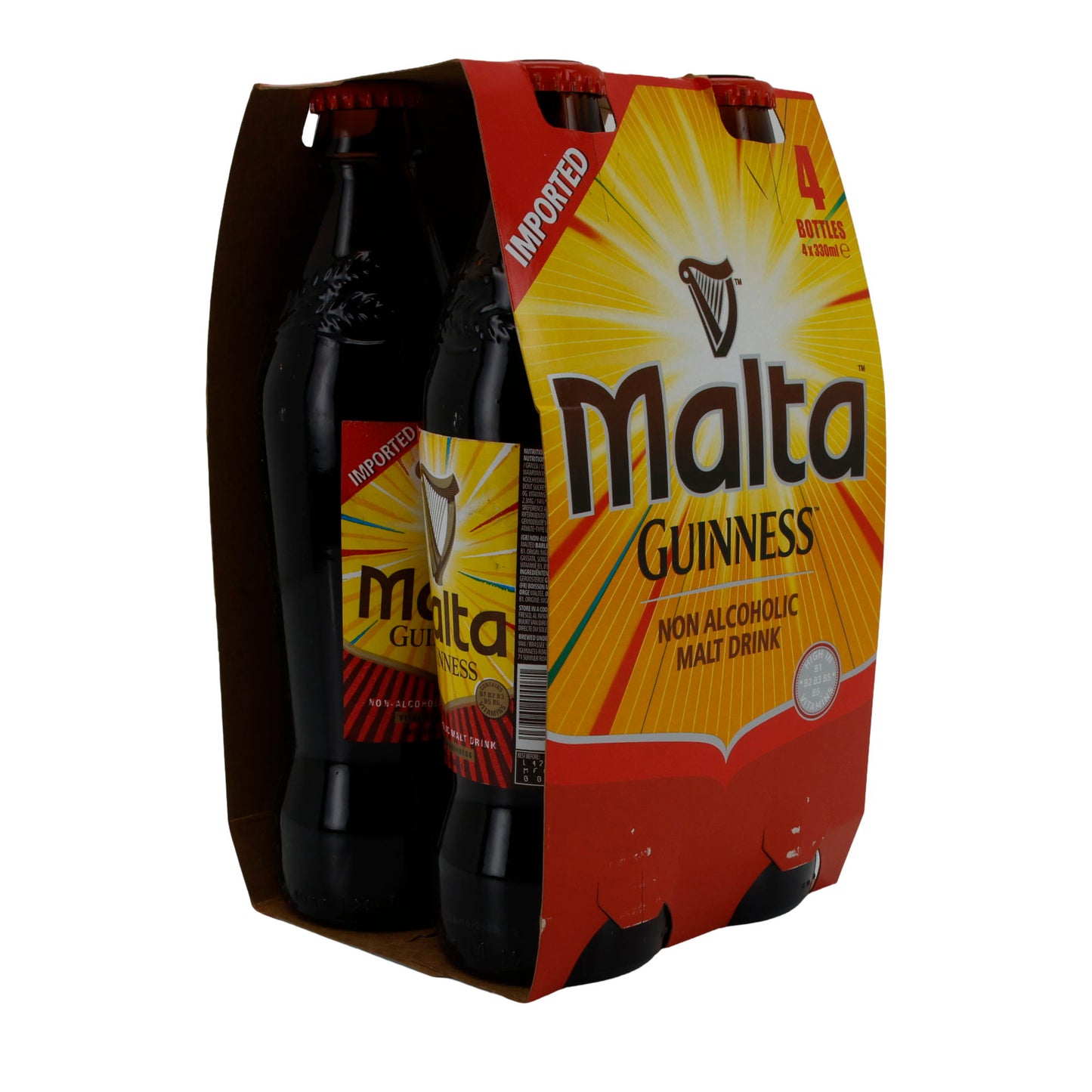 Bevanda a base di malto Malta Guinness | Bevanda | analcolica | 4×330 ml