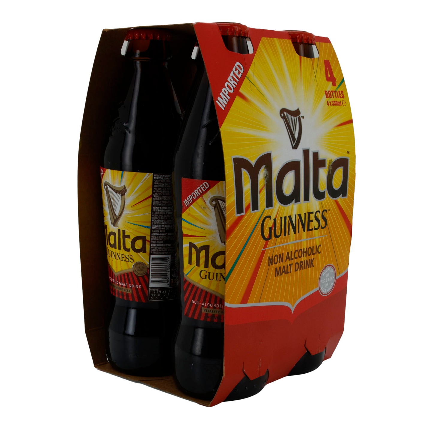 Bevanda a base di malto Malta Guinness | Bevanda | analcolica | 4×330 ml