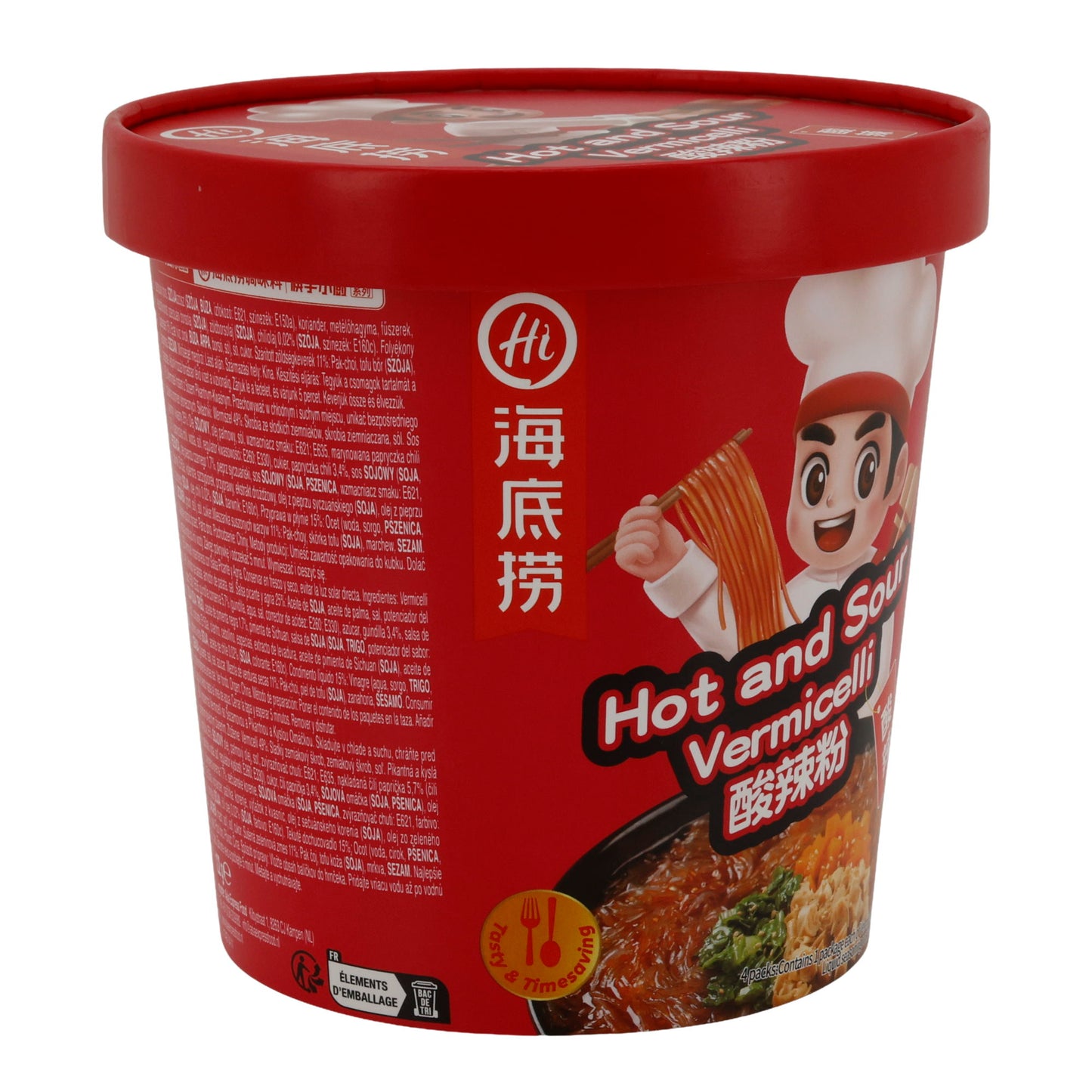 Instant Noodles Hai Di Lao | Hot and Sour Vermicelli | 122 g Cup