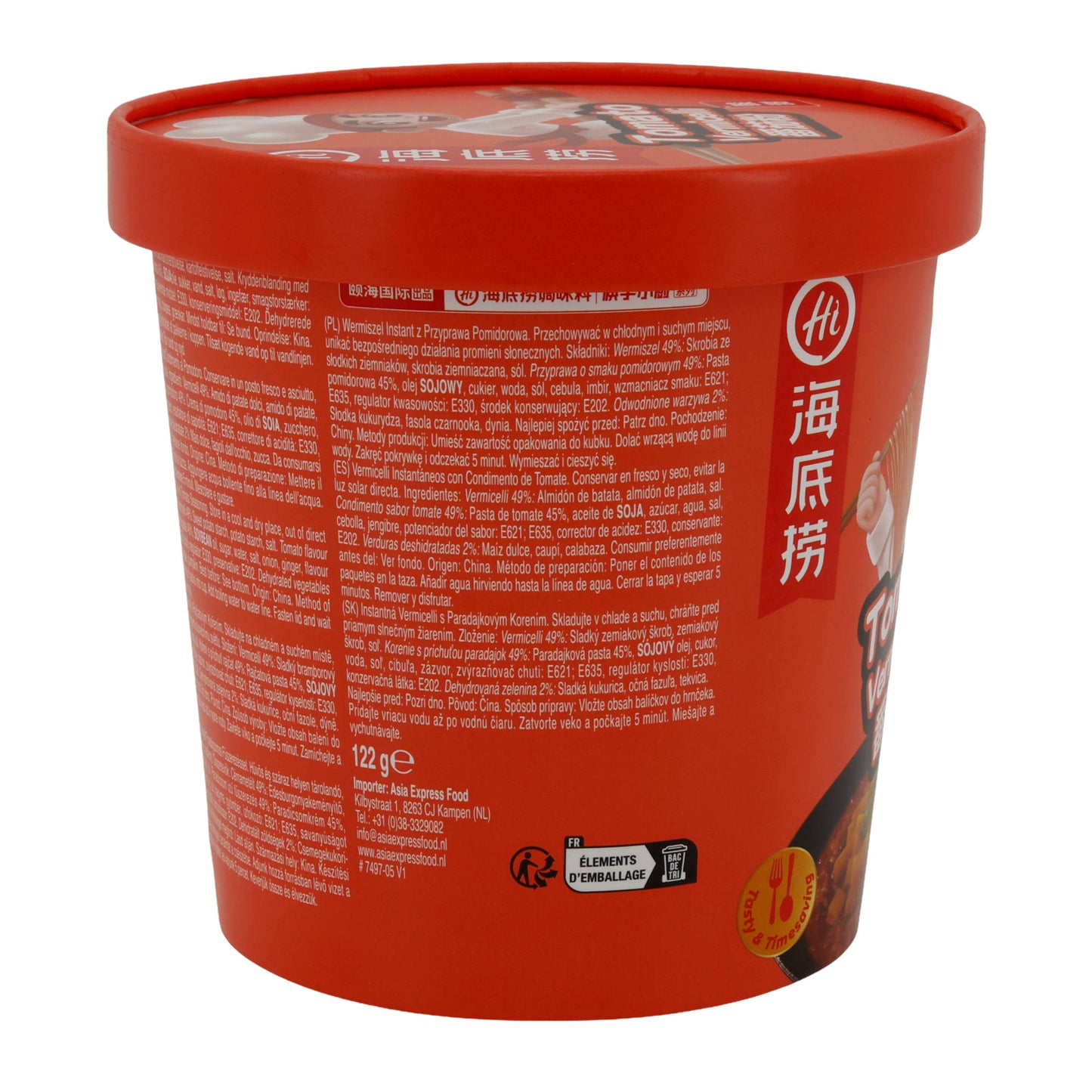 Instant Noodles Hai Di Lao | Tomato Vermicelli | 122 g Cup