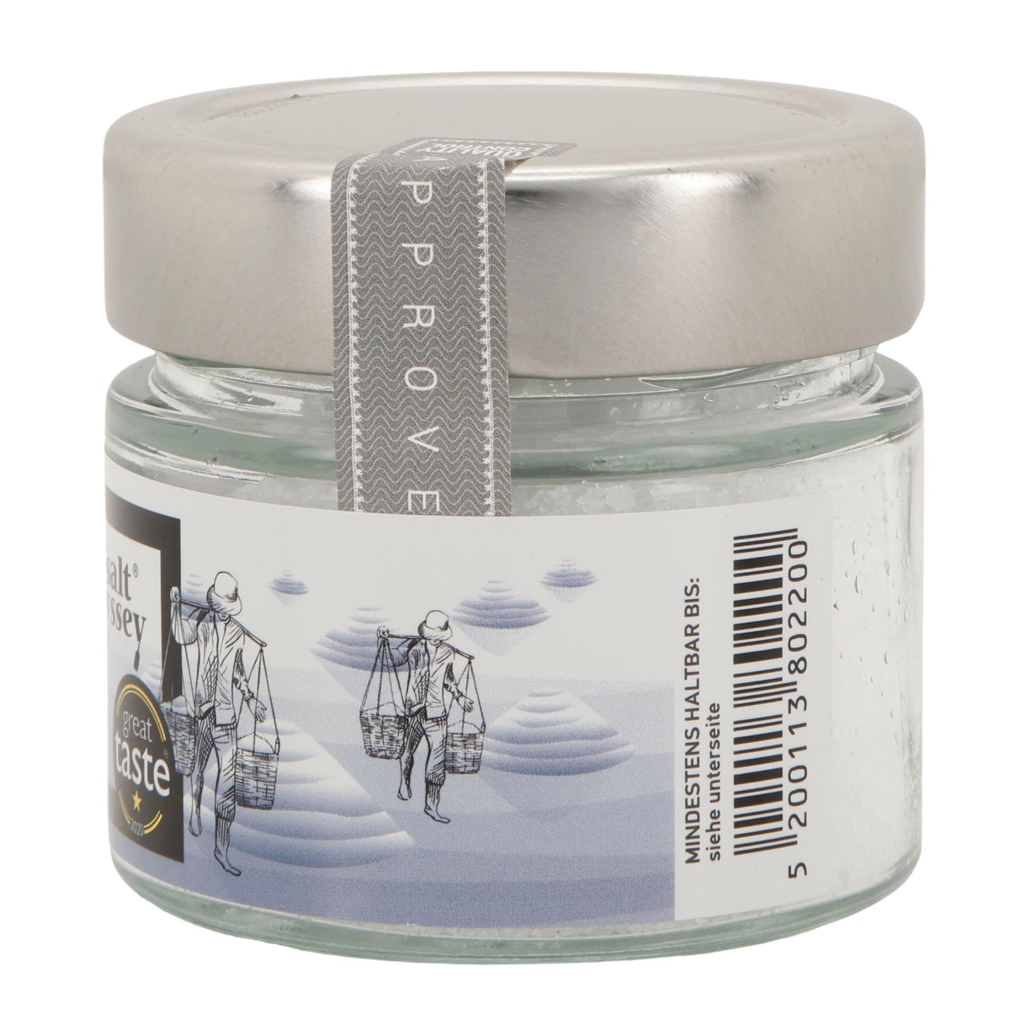 Fleur de Sel | Reines Meersalz aus Messolonghi | unraffiniert & naturbelassen | 150 g im Glas