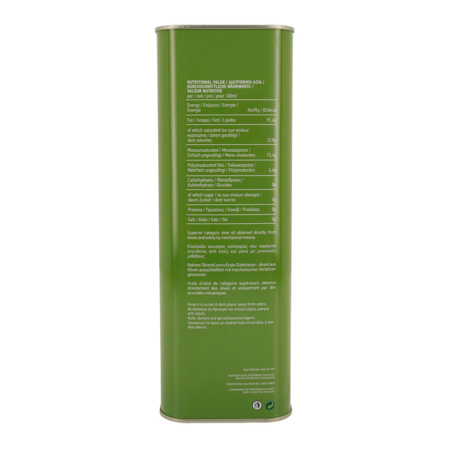 Natives Olivenöl extra | Nostalgia | Koroneiki Sorte | 3 Liter – kaltgepresst, griechisches Produkt