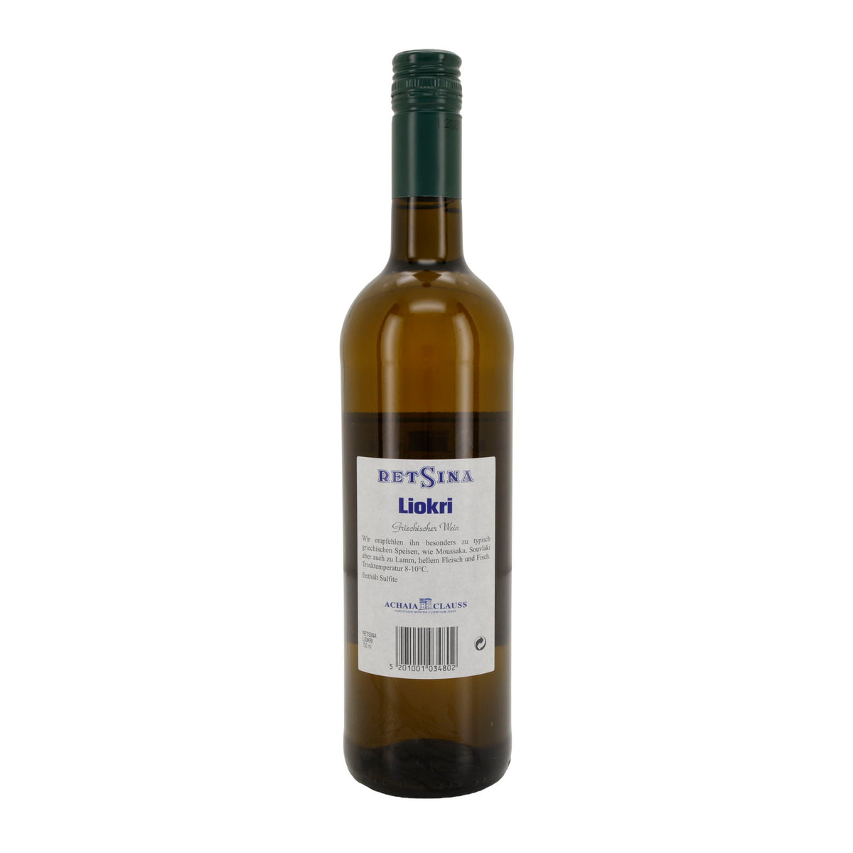 Retsina Liokri | Weißwein mit Harz | Achaia Clauss | 11,5 % vol. | 750 ml Achaia Clauss