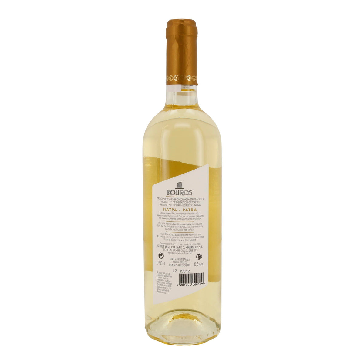 Kouros Weißwein Rhoditis | Patra PDO 2023 | 12,5 % vol | 750 ml Kourtakis