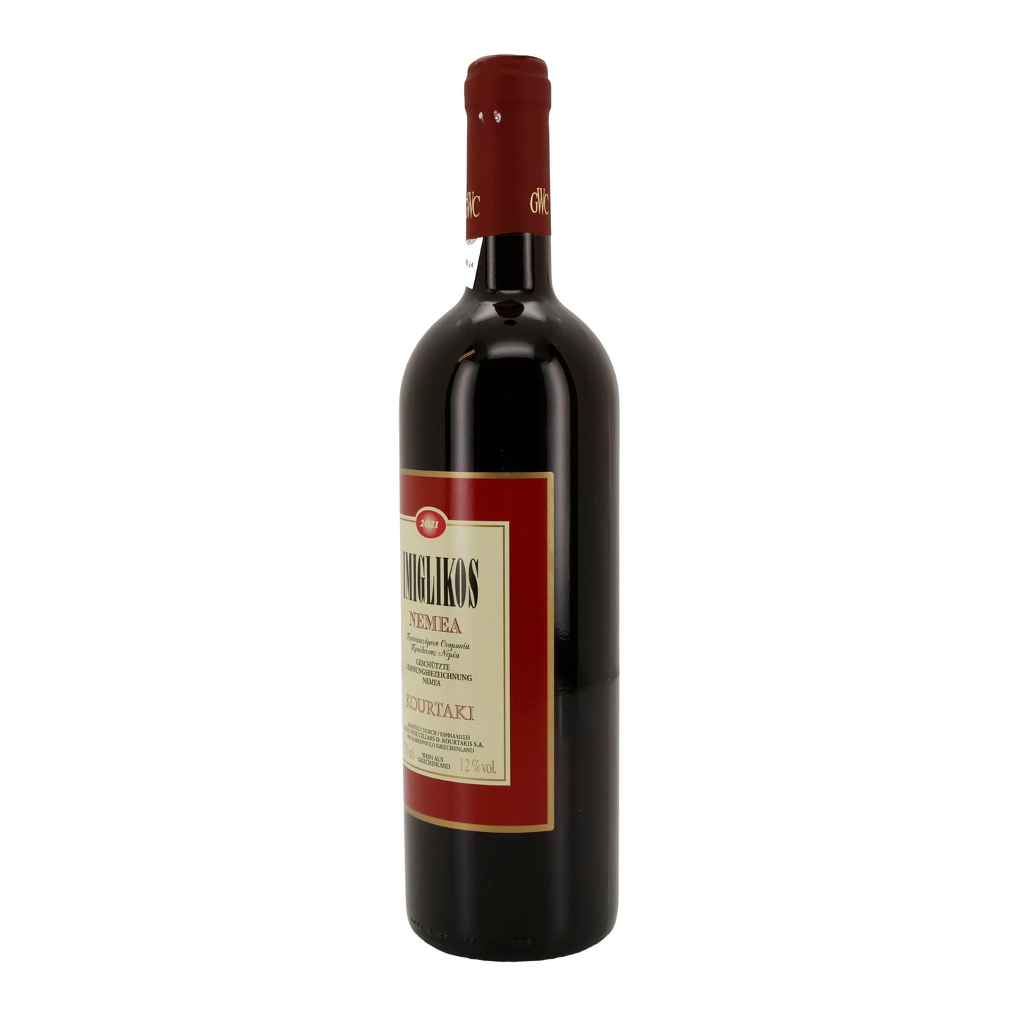 Kourtaki Imiglikos Rotwein | Geschützte Ursprungsbezeichnung Nemea | 12 % vol | 750 ml
