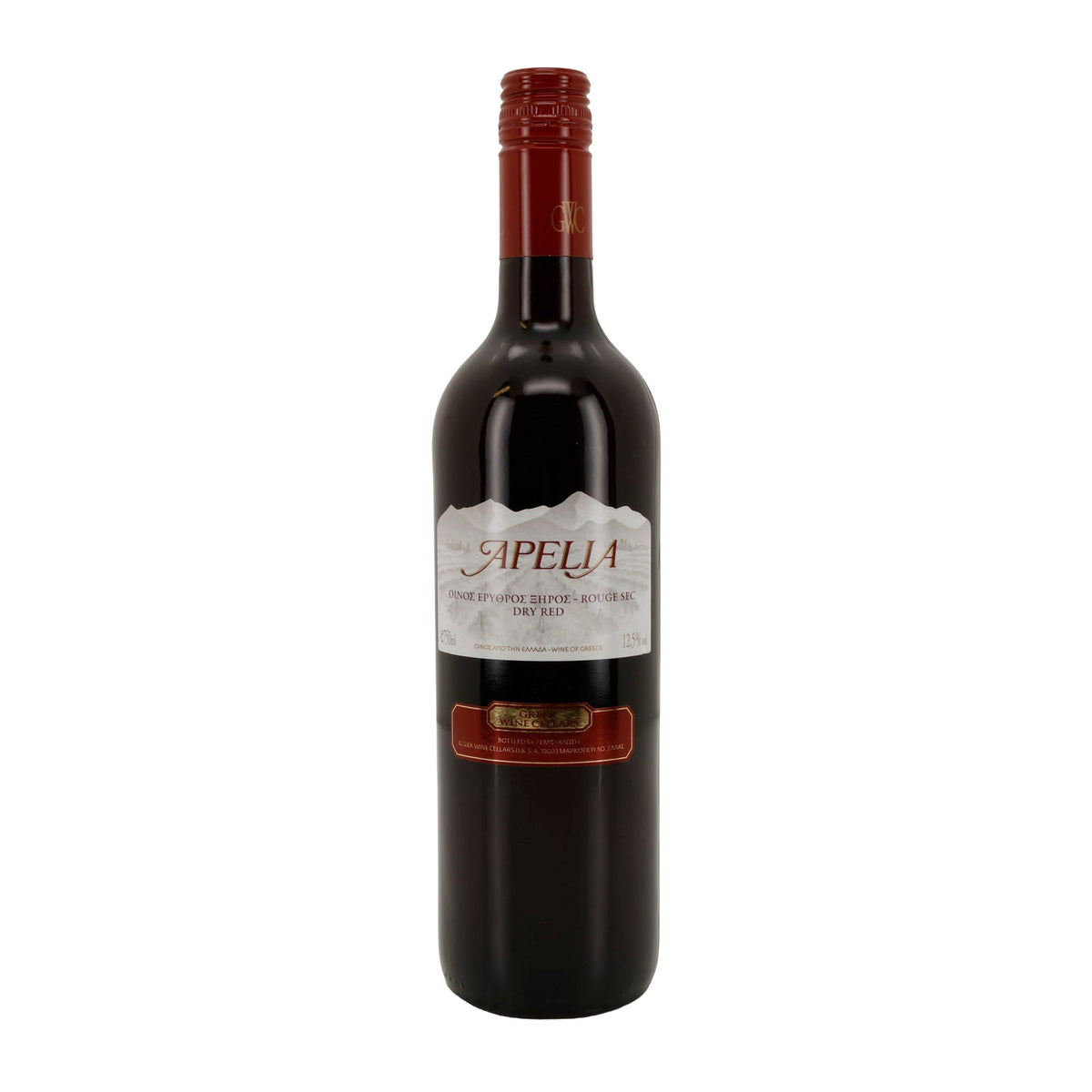 Apelia Rotwein trocken | Griechischer Qualitätswein | 12,5 % vol | 750 ml Kourtakis