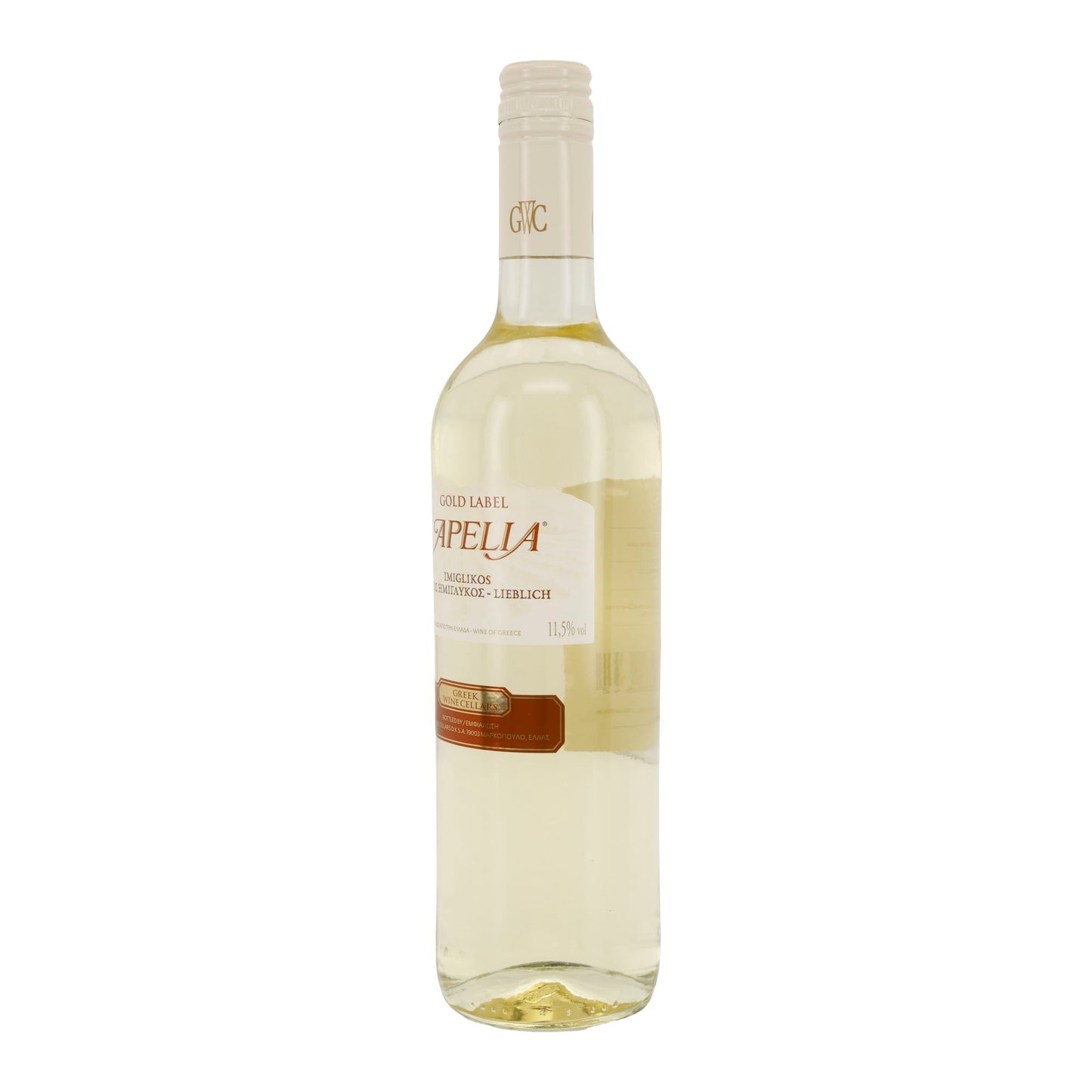 Weißwein Apelia Gold Label | Imiglykos | Lieblich | 11,5 % vol. | 750 ml
