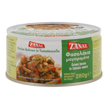 ZANAE | Grüne Bohnen in Tomatensauce „Fasolakia“ | vegan & servierfertig | 280 g ZANAE