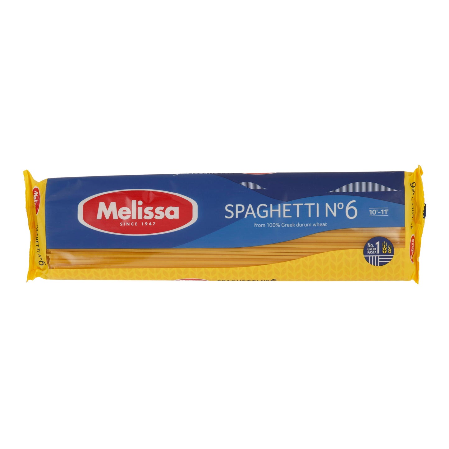 Pasta Melissa | Spaghetti No. 6 | Klassische griechische Hartweizennudeln, bissfest | 500 g