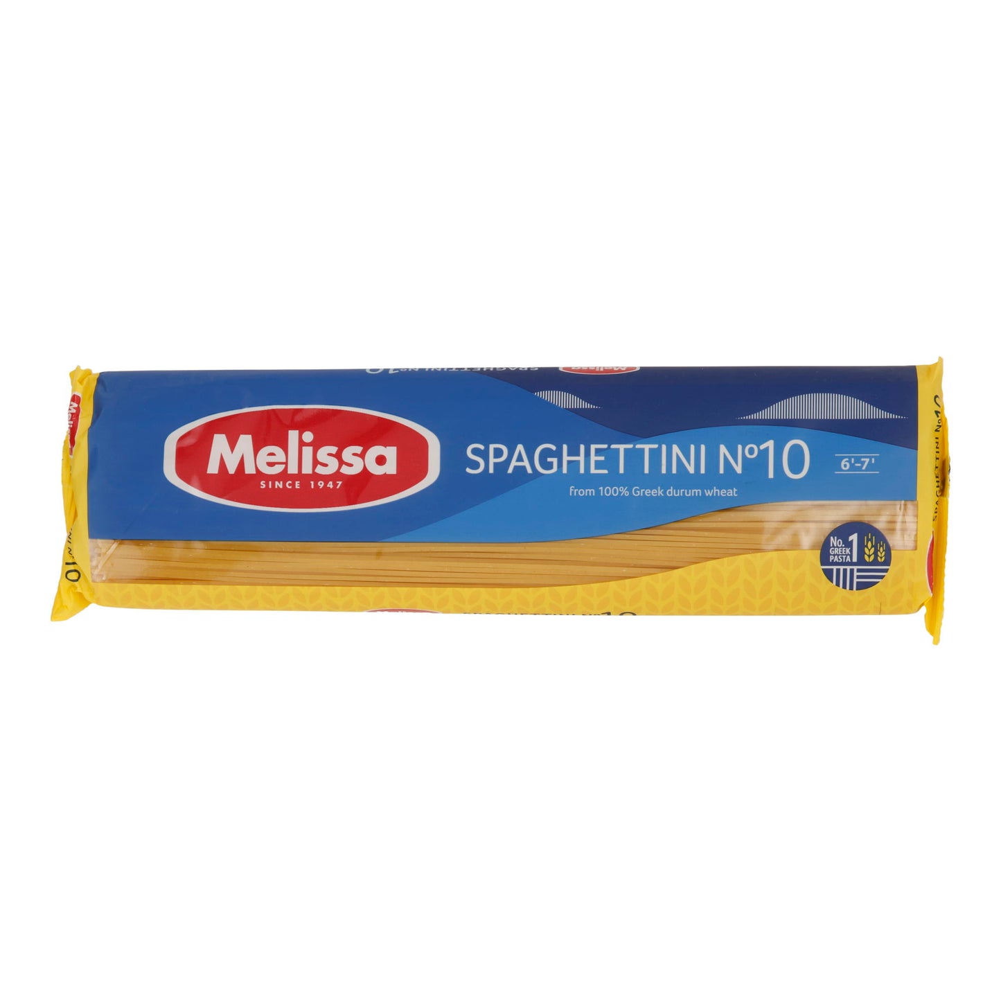 Pasta Melissa | Spaghettini No. 10 | Dünne griechische Hartweizennudeln, schnell kochend | 500 g
