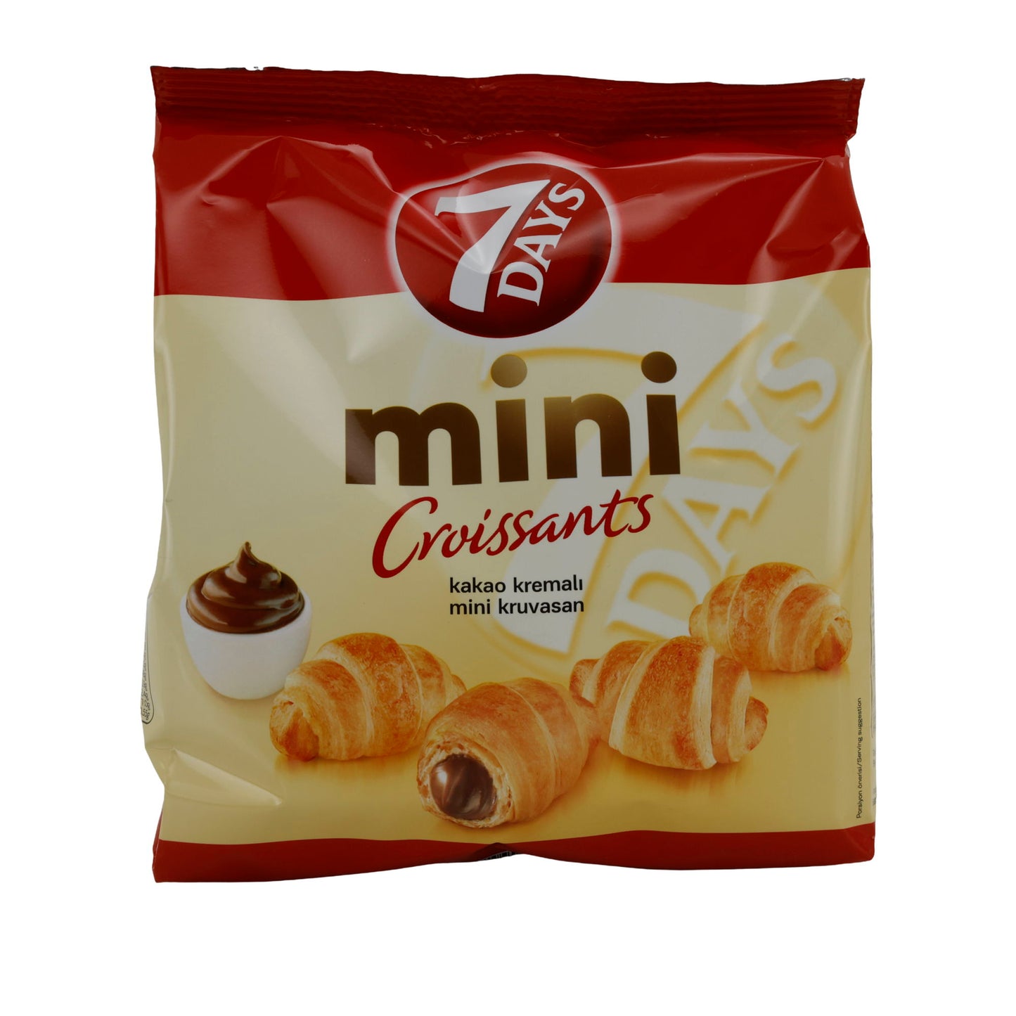 Mini Kruvasanlar 7Days | Kruvasanlar | Kremalı Kakao Dolgulu | 185 g