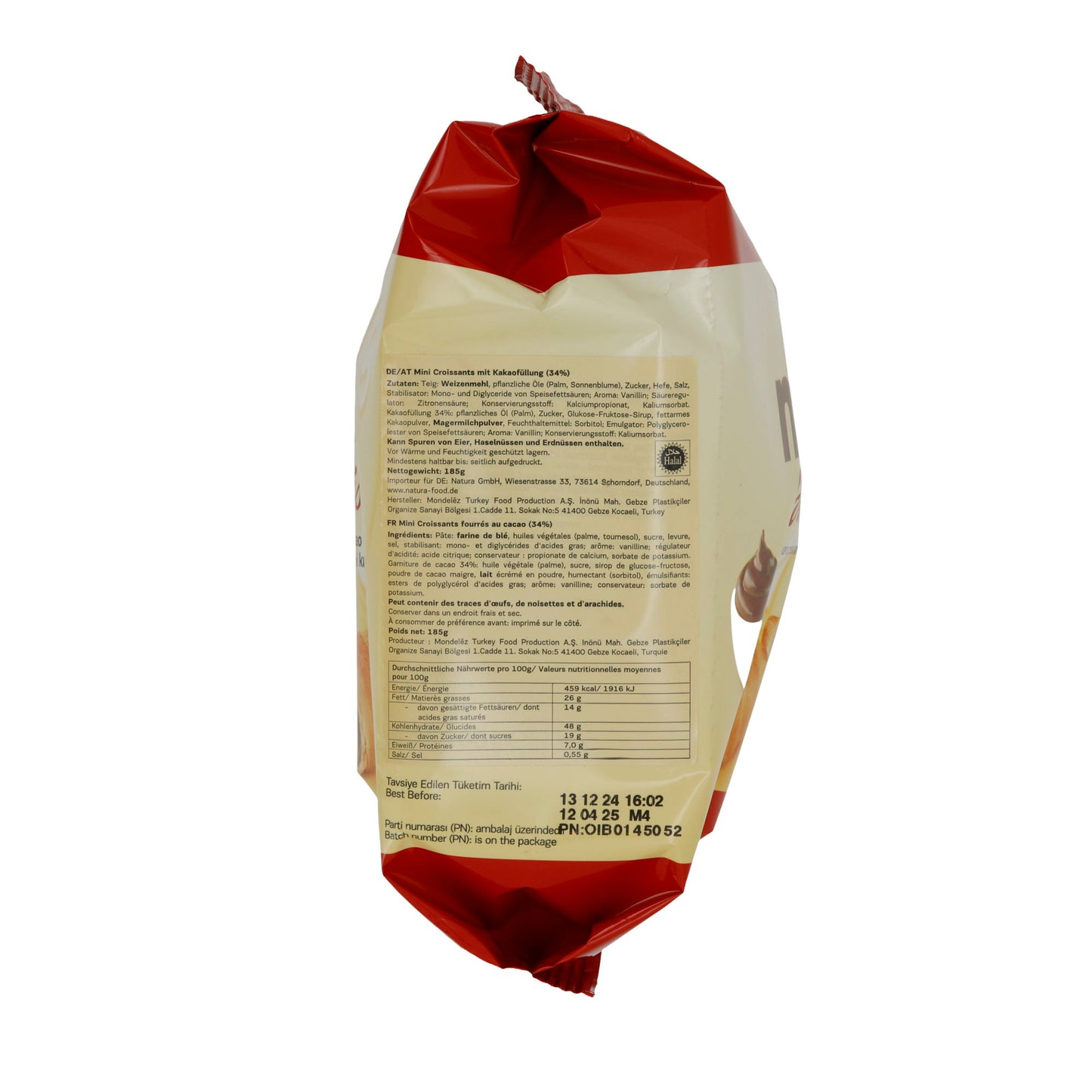 Mini Kruvasanlar 7Days | Kruvasanlar | Kremalı Kakao Dolgulu | 185 g
