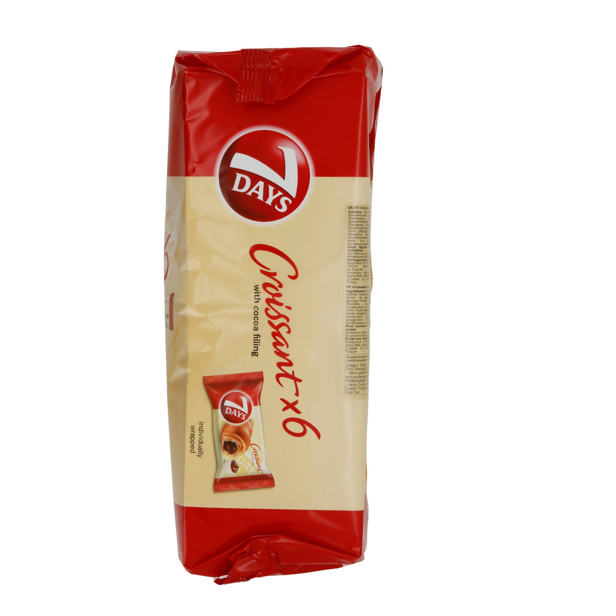 Croissant 7Days | Croissants | Weiche Croissants mit Kakaofüllung | 240 g (6 x 40 g) 7 DAYS