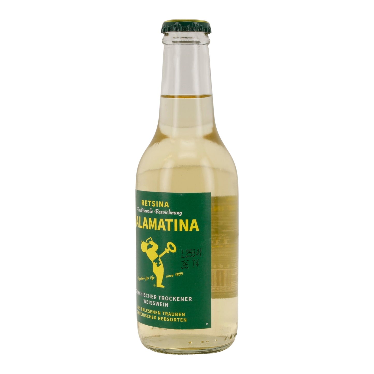 Weißwein Malamatina | Griechischer Retsina | trocken | 11 % vol | 250 ml Retsina Malamatina