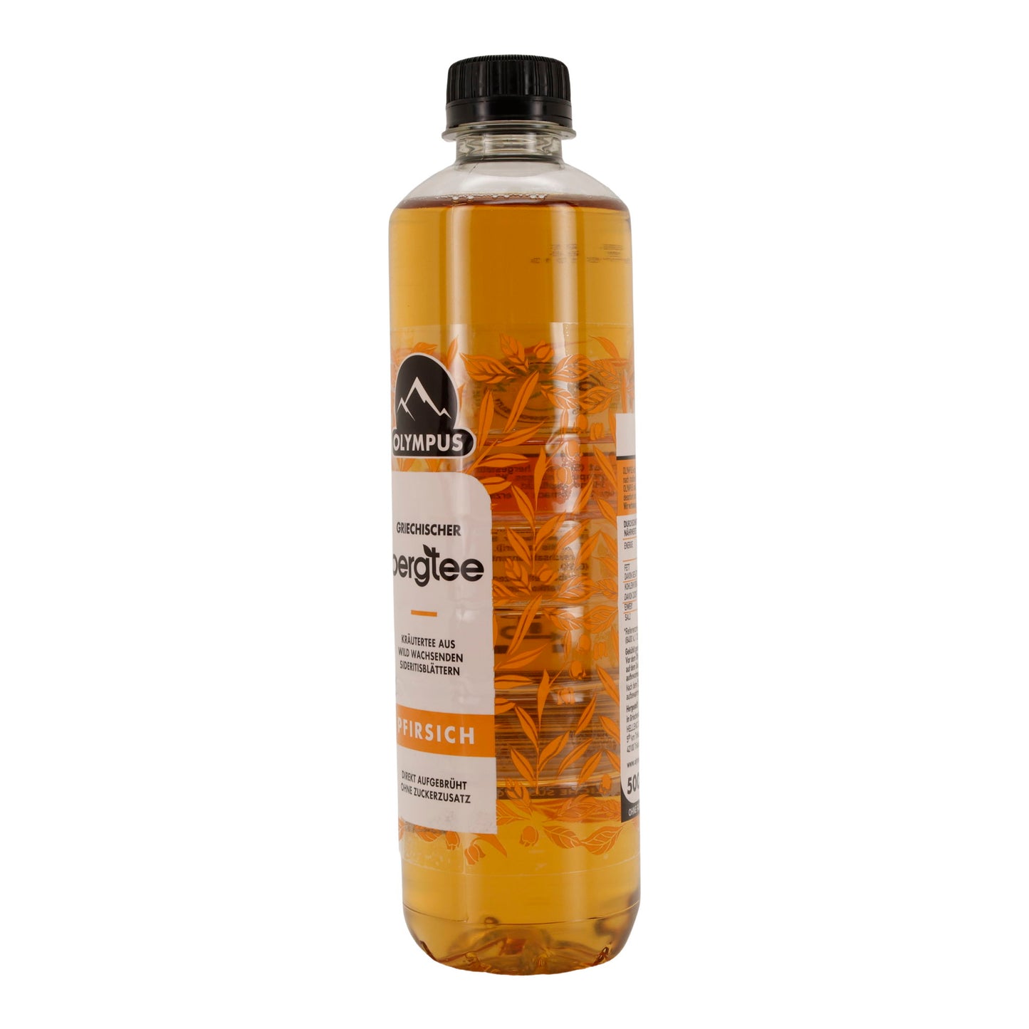 Getränk Olympus | Griechischer Bergtee Pfirsich | ohne Zuckerzusatz, direkt aufgebrüht | 500 ml