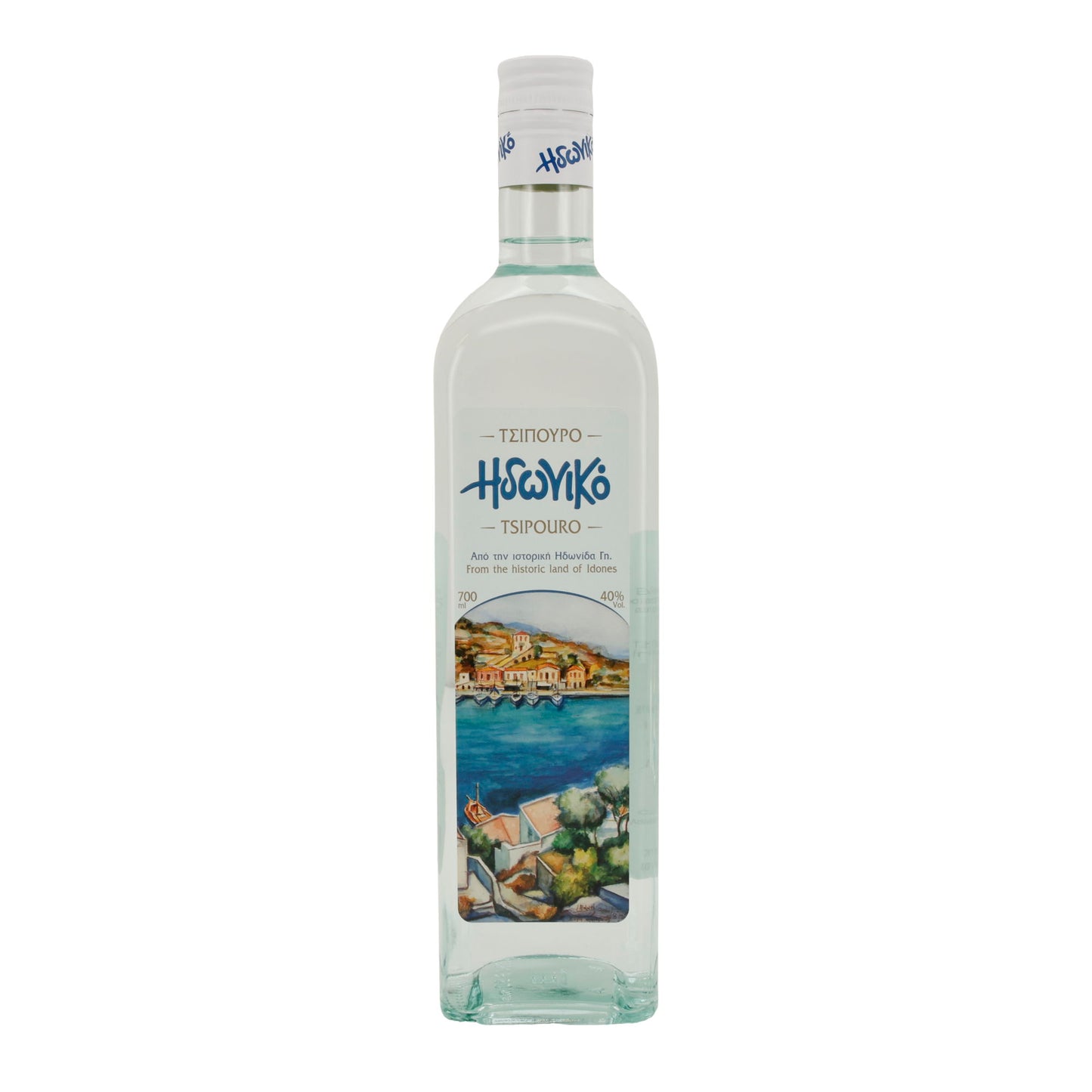 Tsipouro Idoniko | Griechischer Tresterbrand | ohne Anis | 40 % vol. | 700 ml