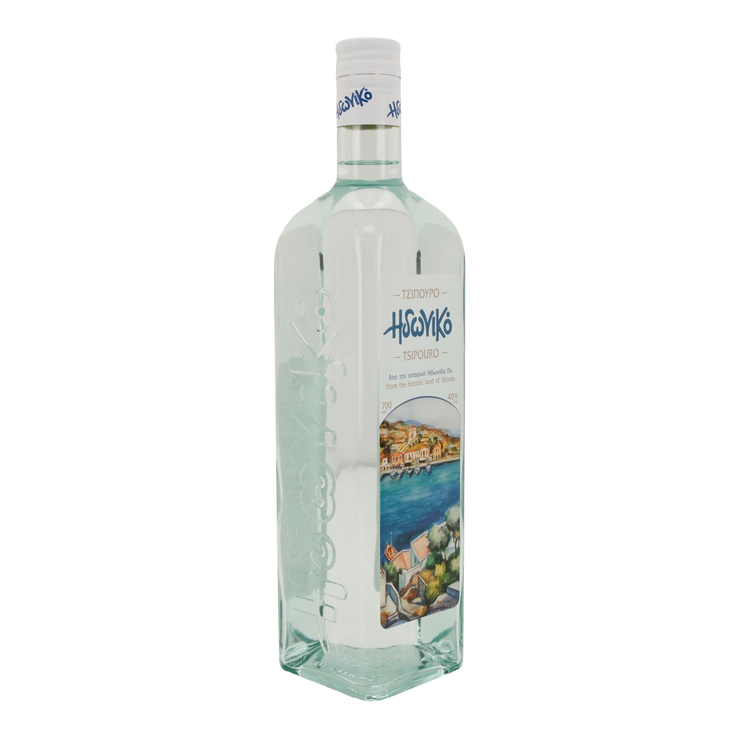 Tsipouro Idoniko | Griechischer Tresterbrand | ohne Anis | 40 % vol. | 700 ml