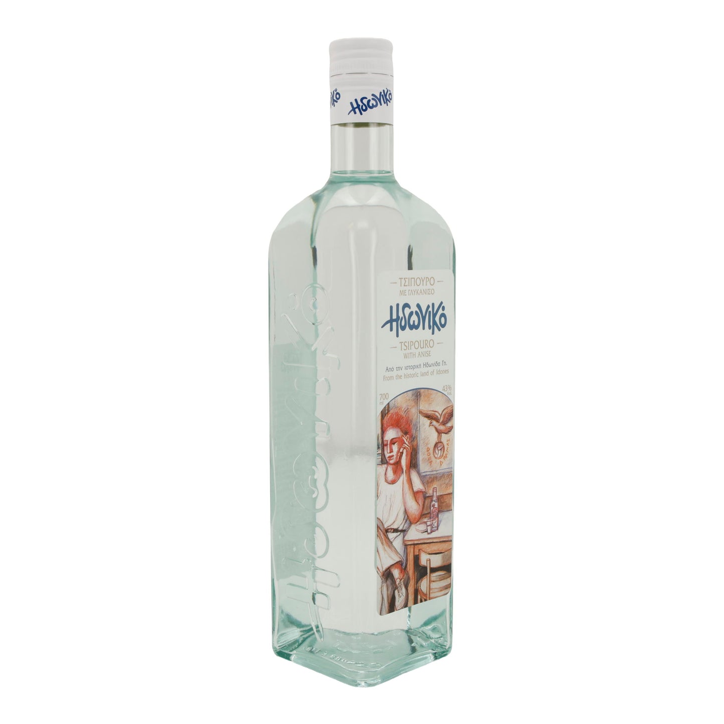 Idoniko Tsipouro | Mit Anis | Griechenland | 43 % vol | 700 ml
